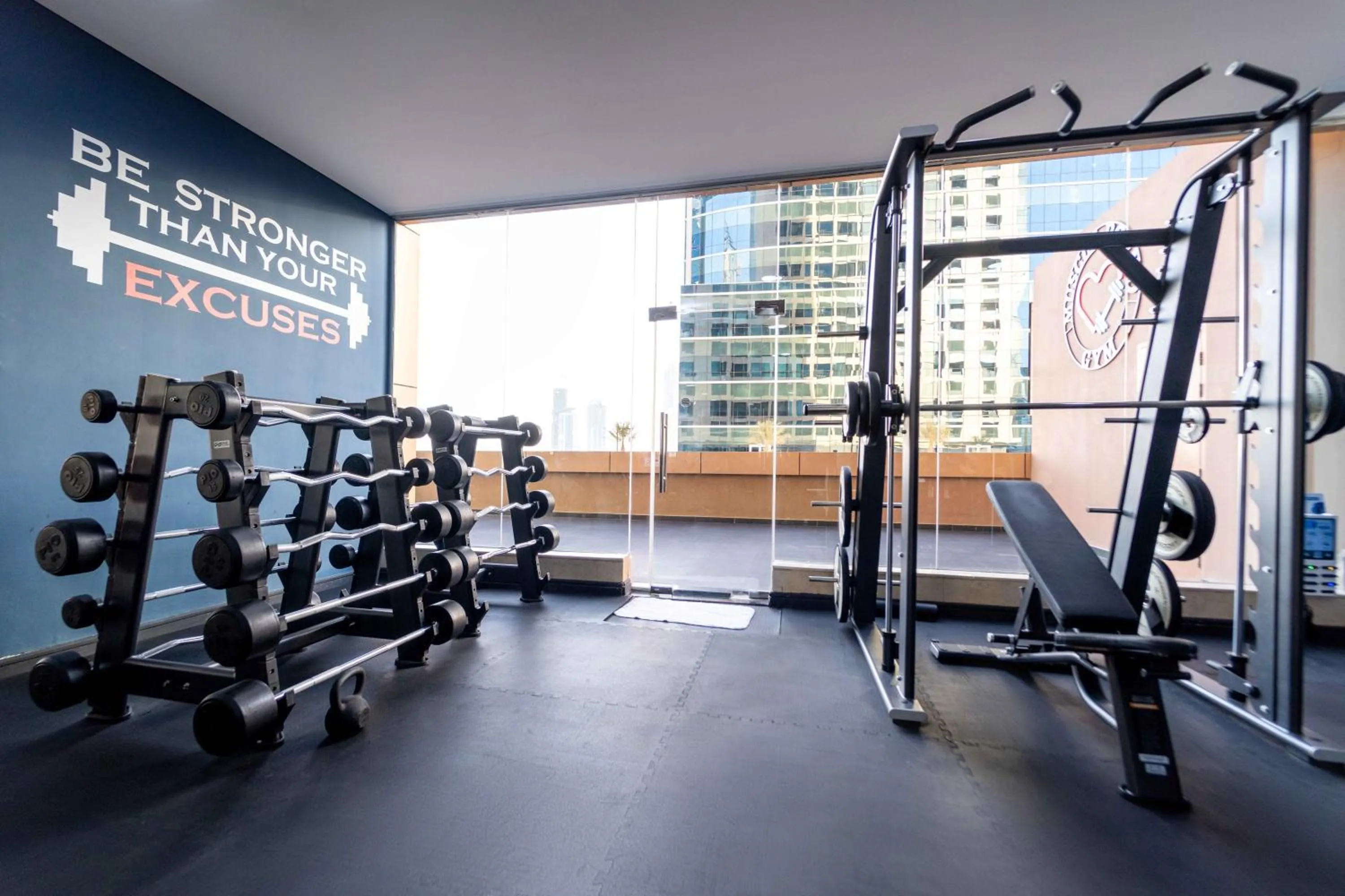Fitness centre/facilities in Mercure Dubai Barsha Heights Hotel Suites And Apartments