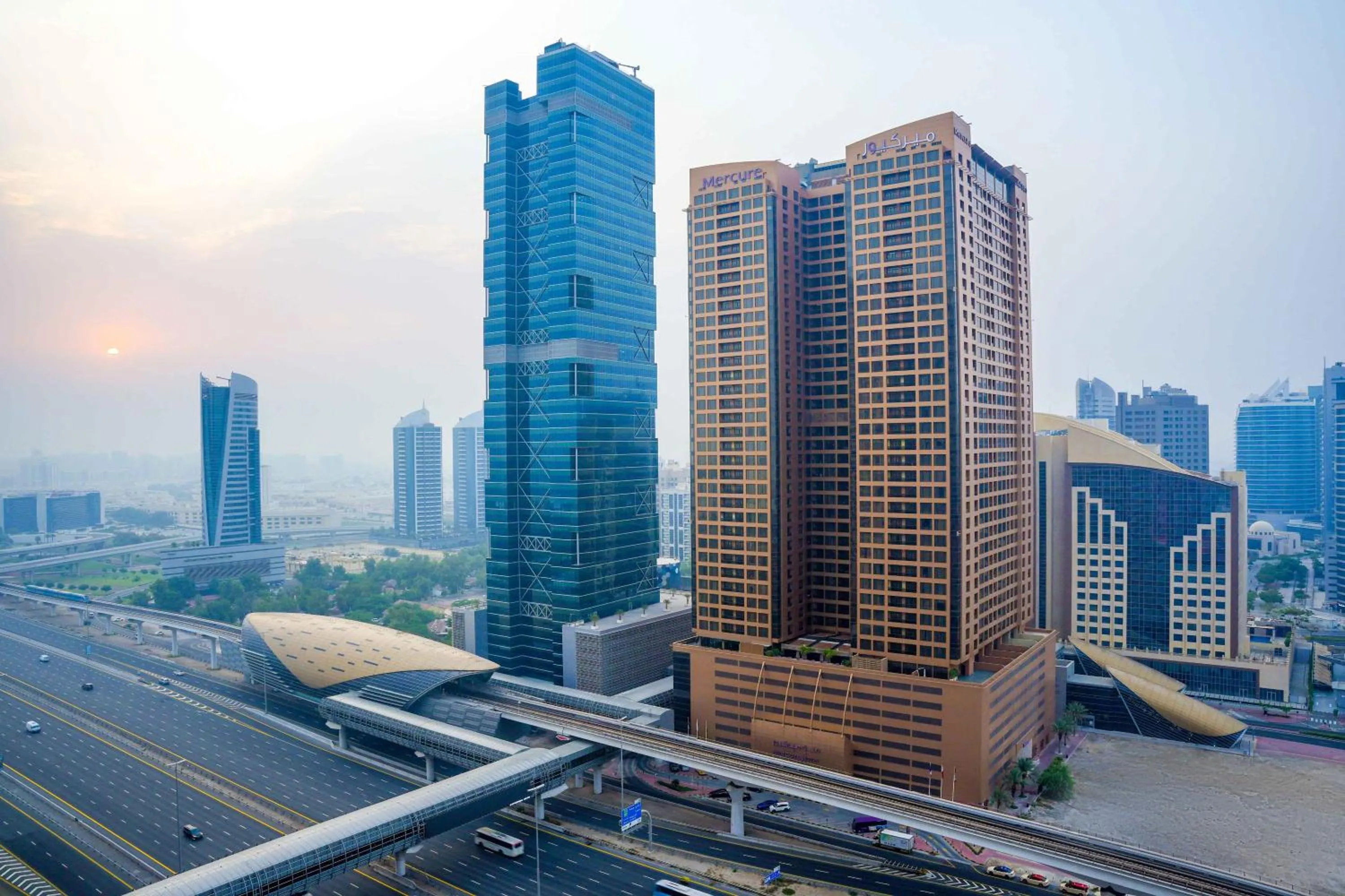 Property building in Mercure Dubai Barsha Heights Hotel Suites And Apartments