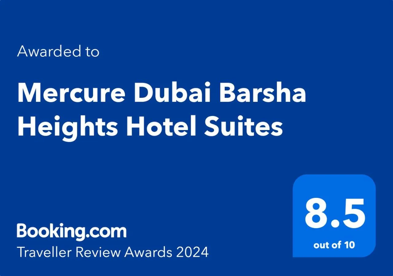 Certificate/Award in Mercure Dubai Barsha Heights Hotel Suites And Apartments