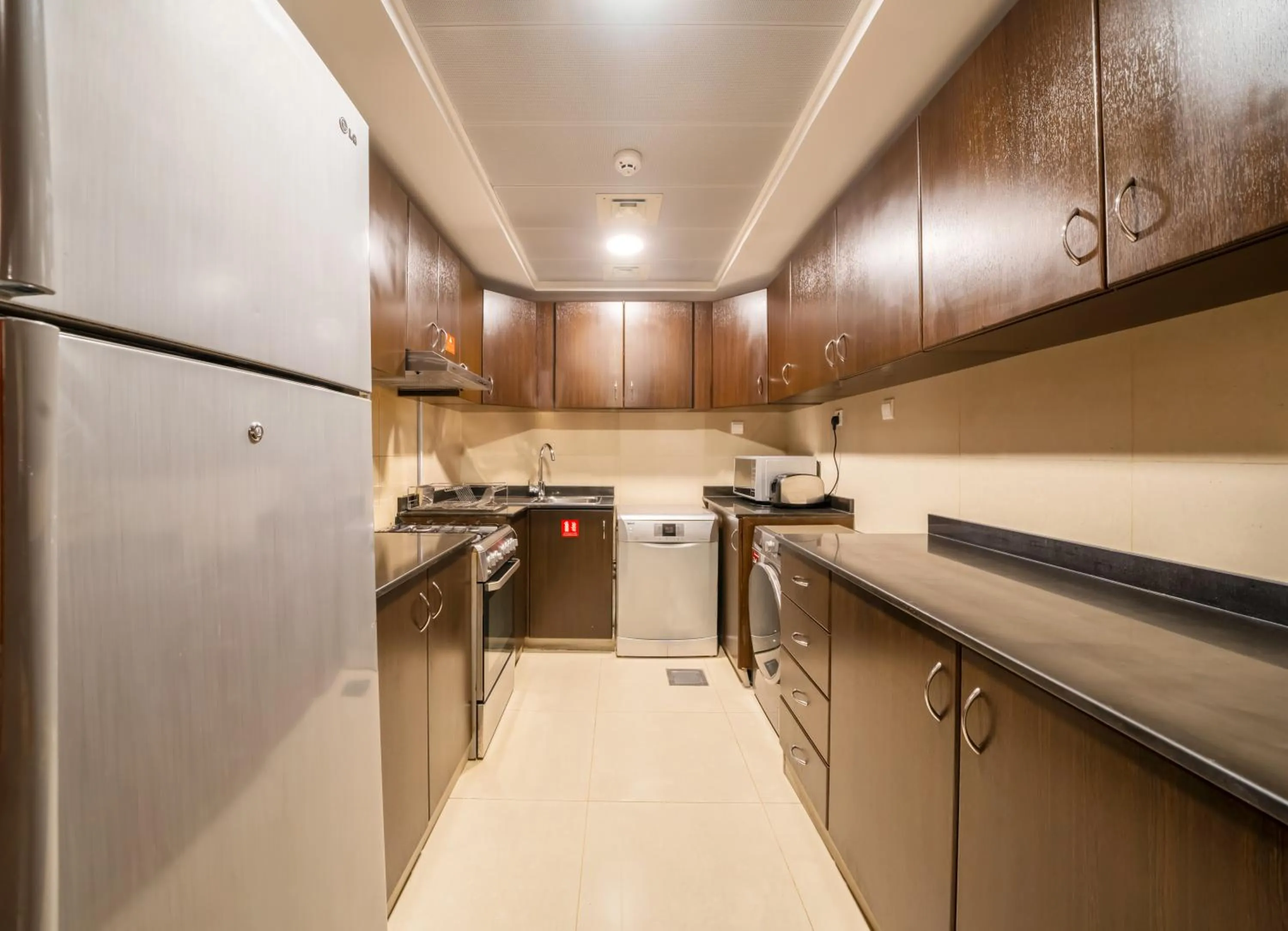 kitchen in Mercure Dubai Barsha Heights Hotel Suites And Apartments