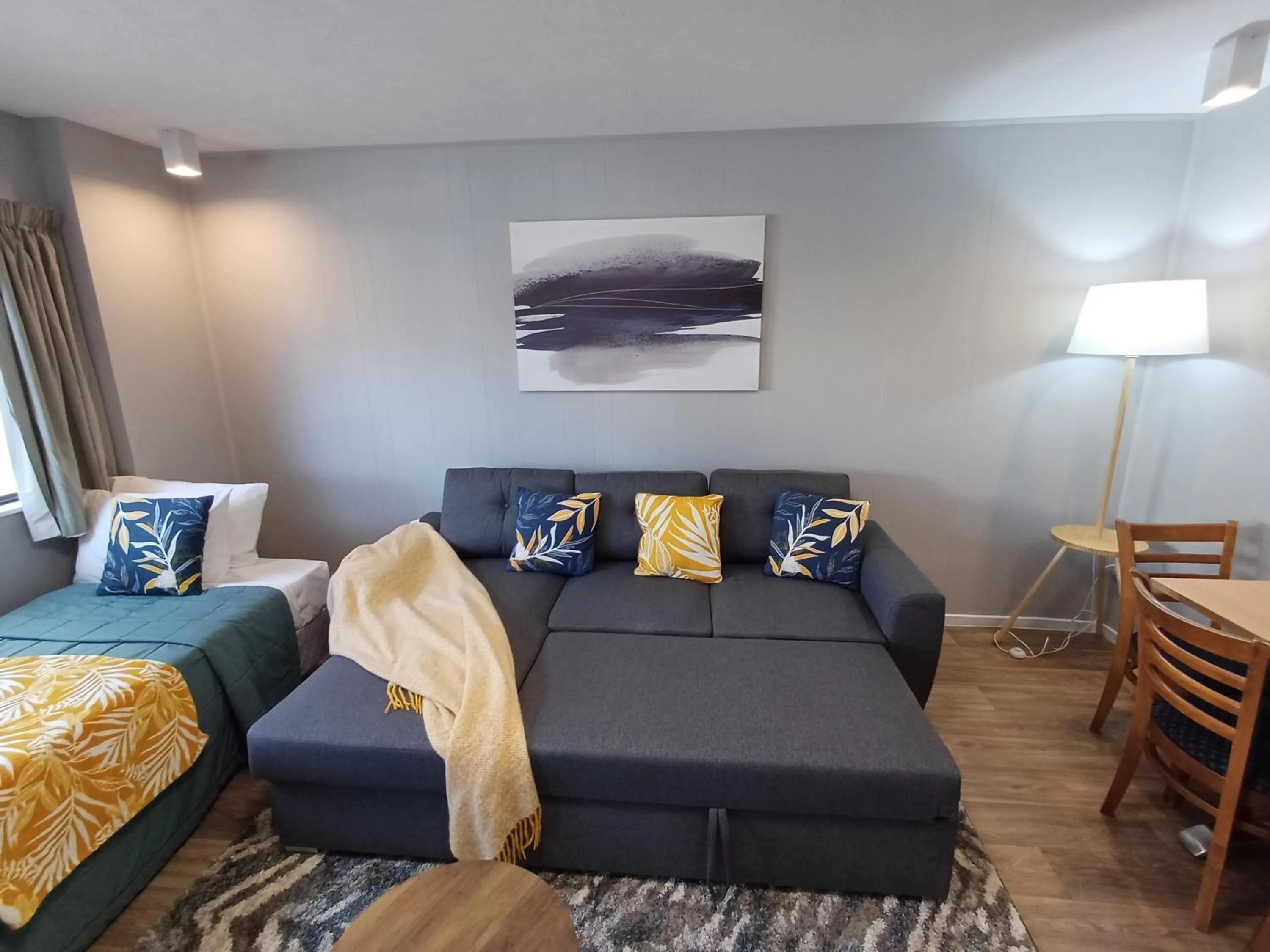 Bed in Gothic Heights Motel