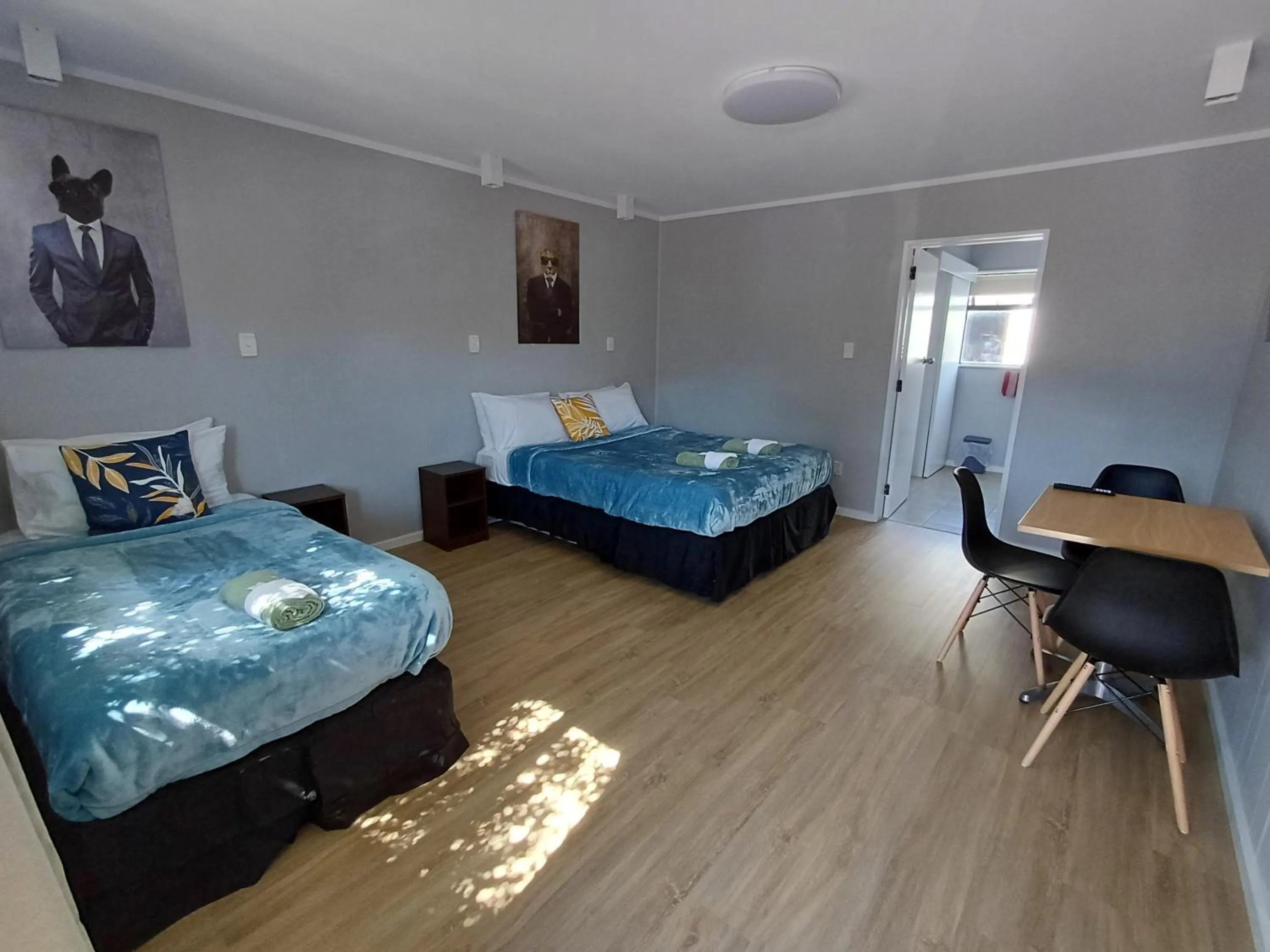 Bed in Gothic Heights Motel