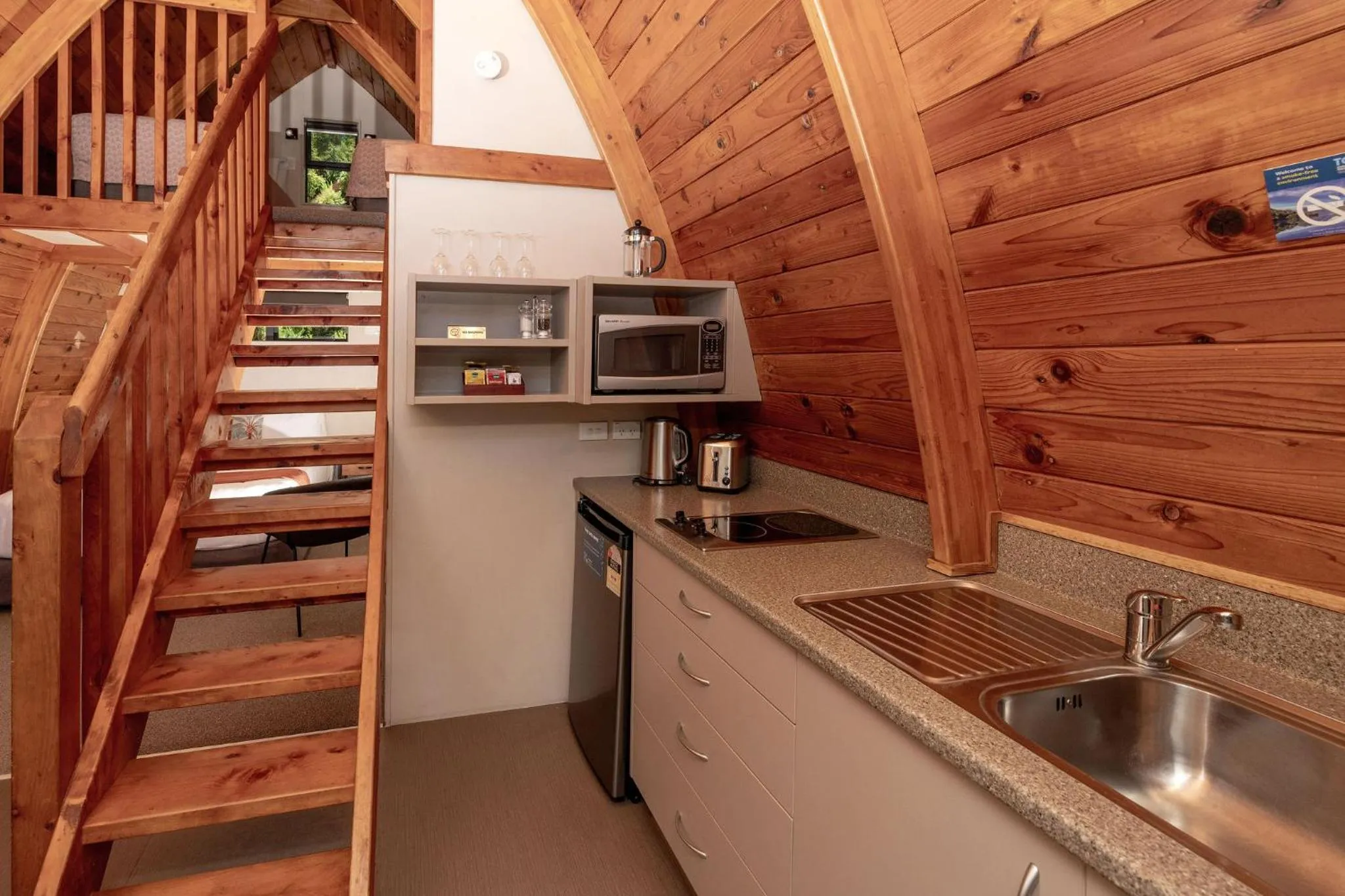 Kitchen or kitchenette in Hot Water Beach TOP 10 Holiday Park