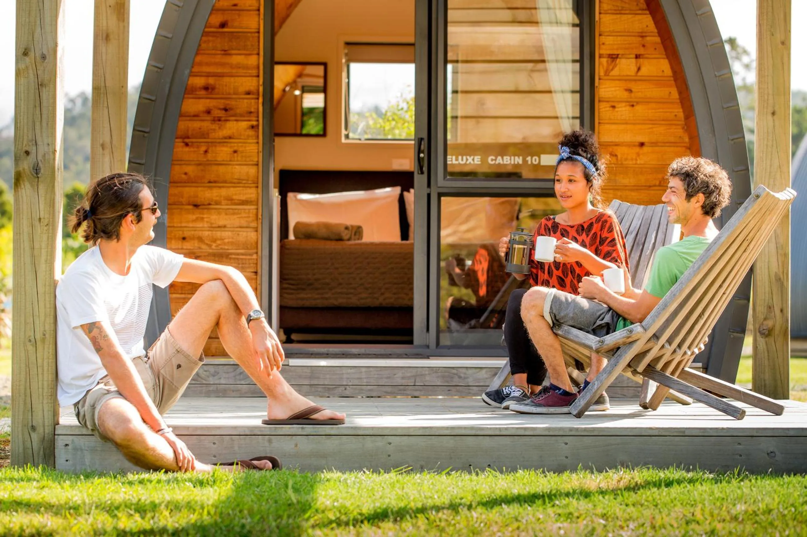 Communal lounge/ TV room in Hot Water Beach TOP 10 Holiday Park