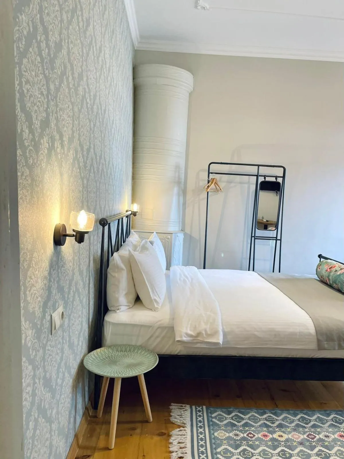 Bed in Arts Hotel Tbilisi