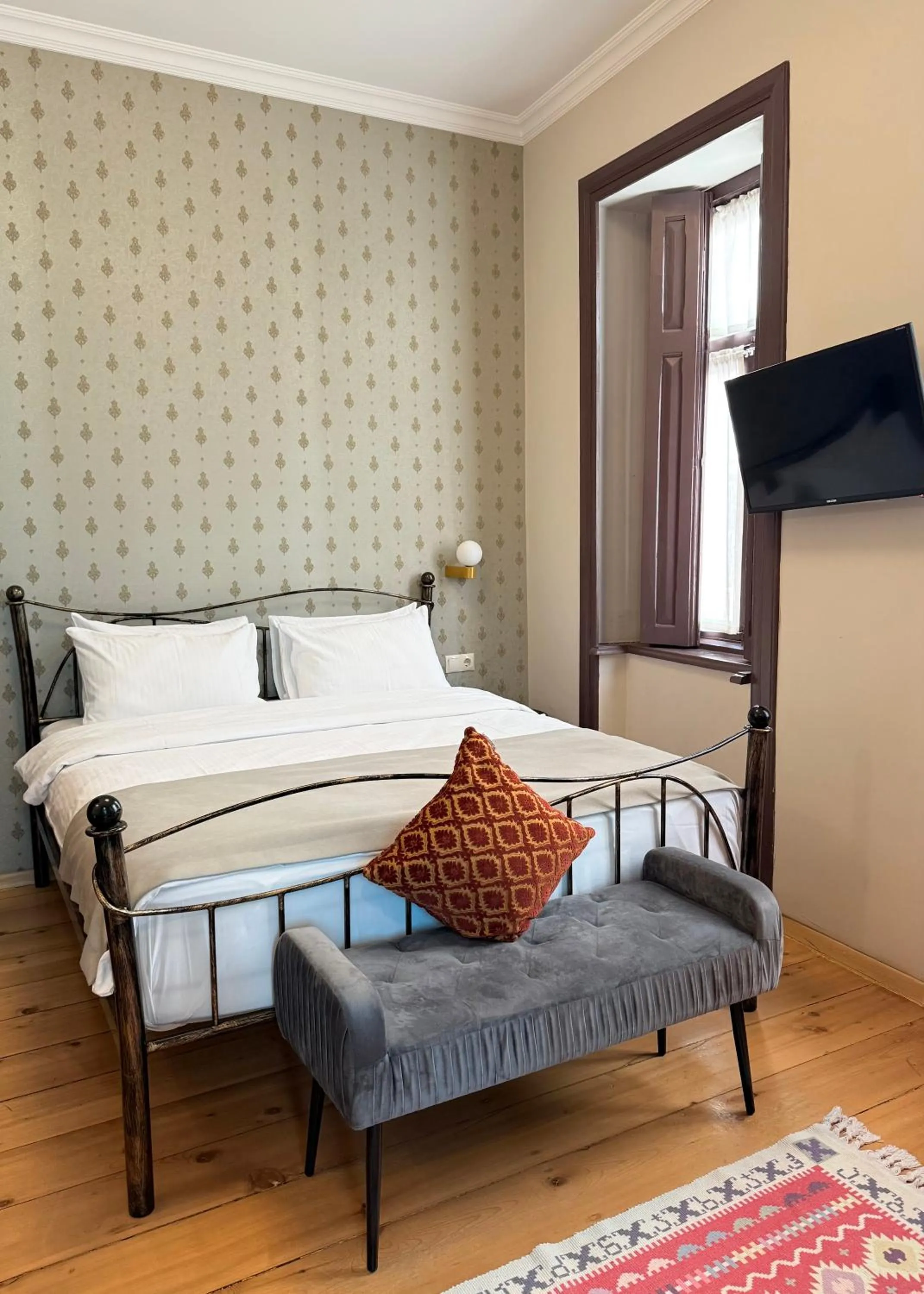 Bed in Arts Hotel Tbilisi