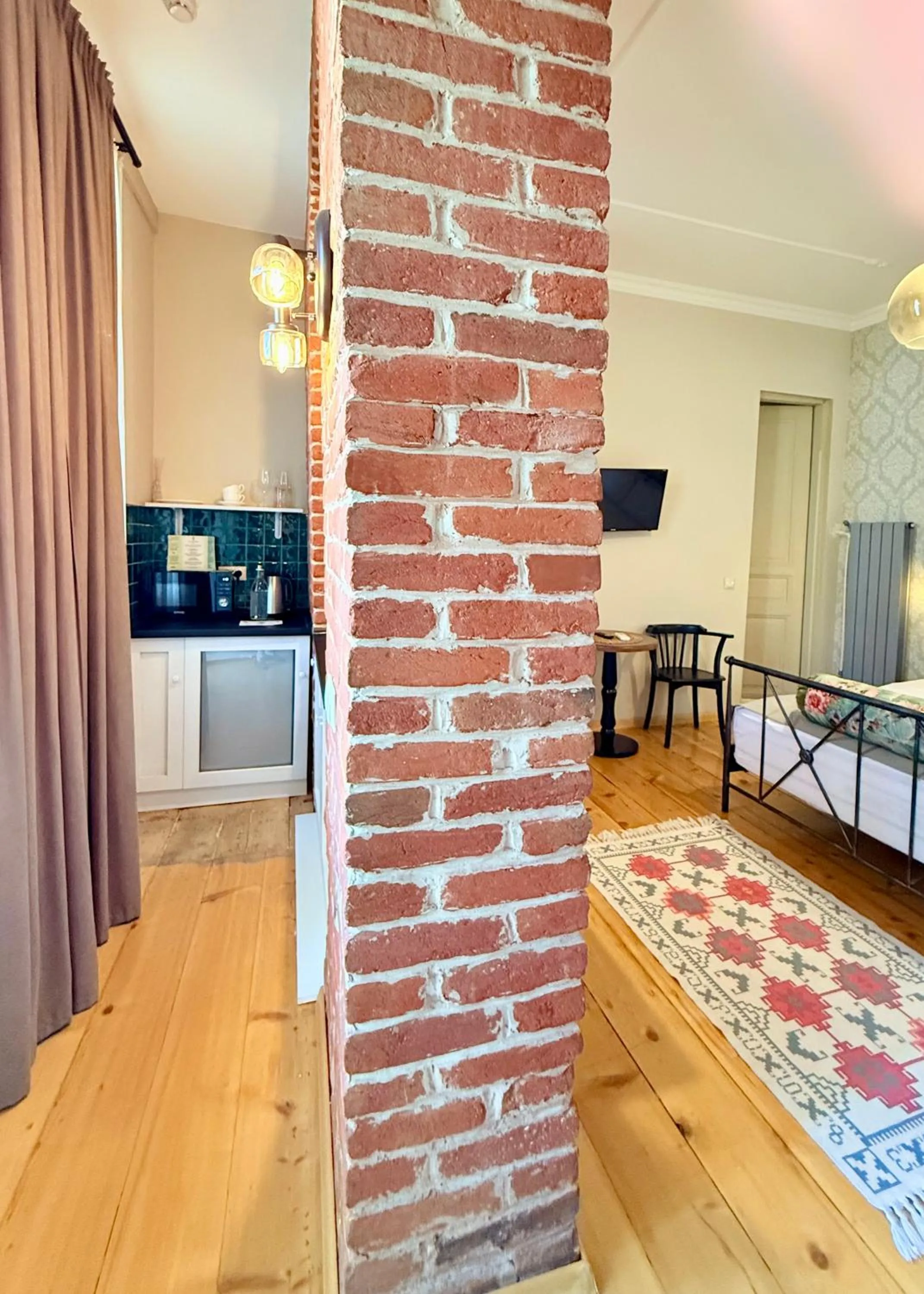 Bed in Arts Hotel Tbilisi