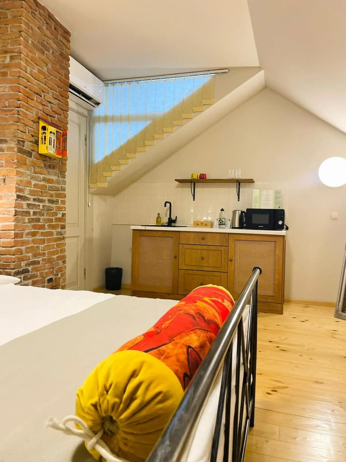 Bed in Arts Hotel Tbilisi