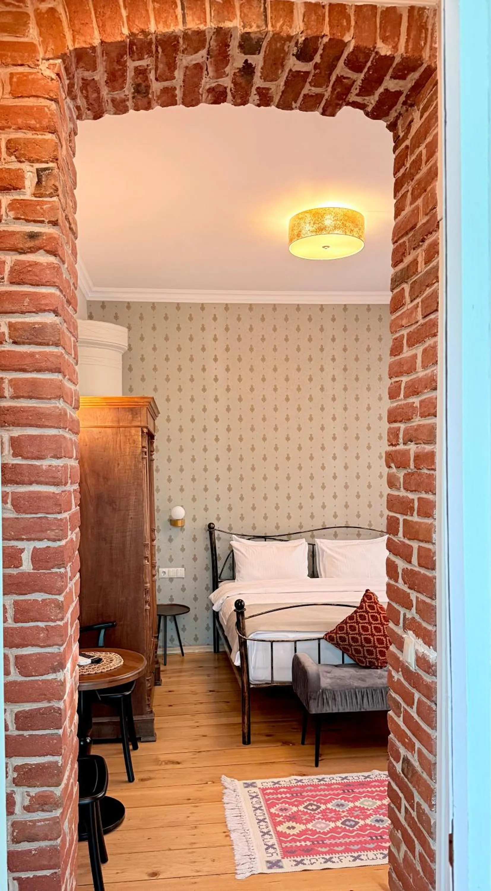 Bed in Arts Hotel Tbilisi