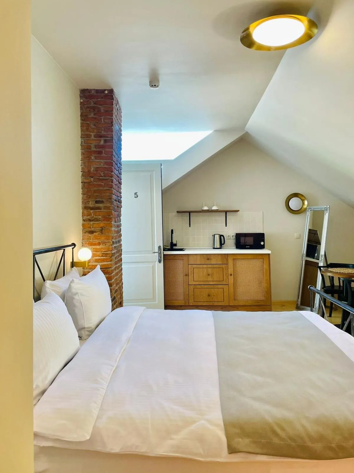 Bed in Arts Hotel Tbilisi