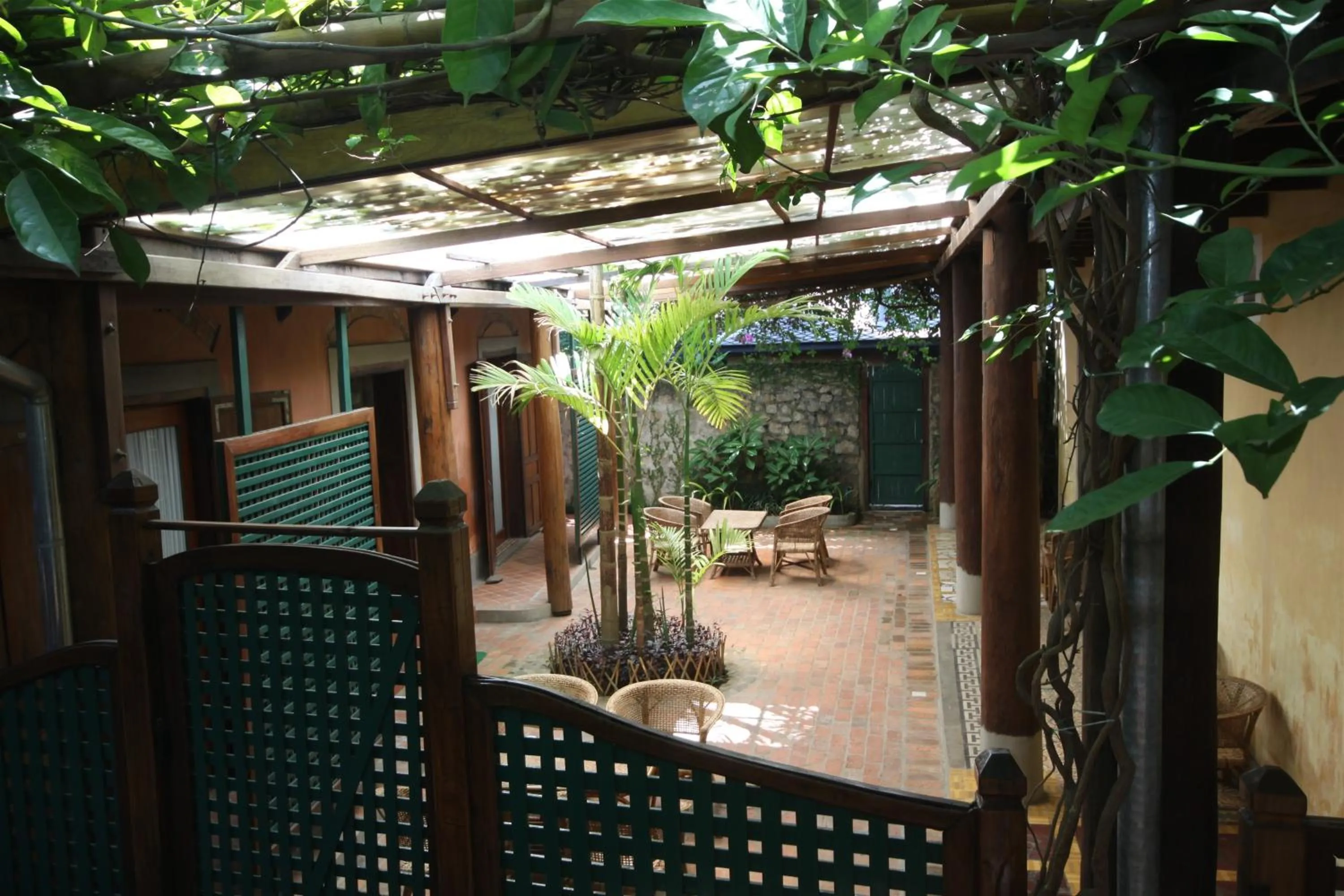 Patio in Sala Prabang Hotel
