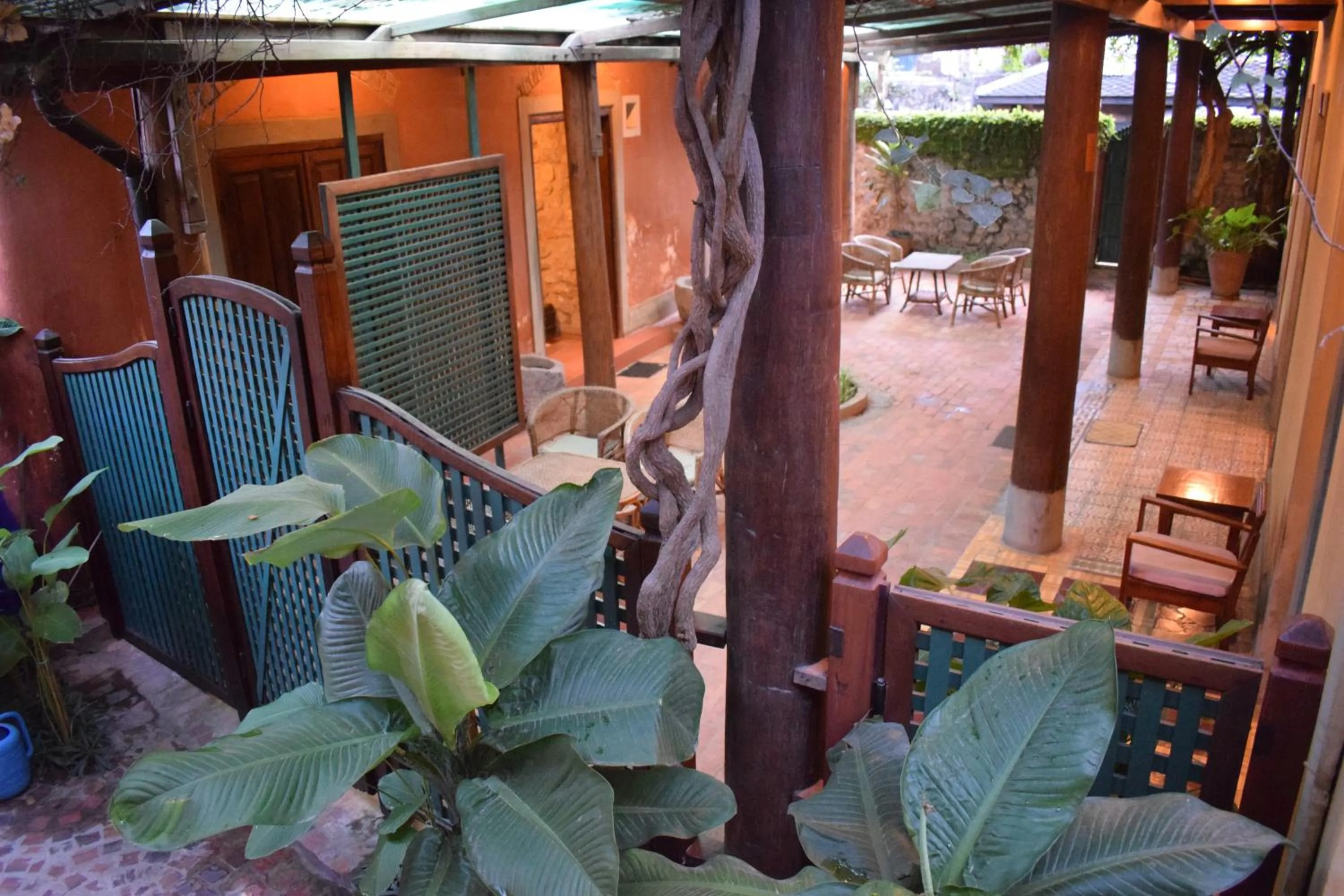 Patio in Sala Prabang Hotel