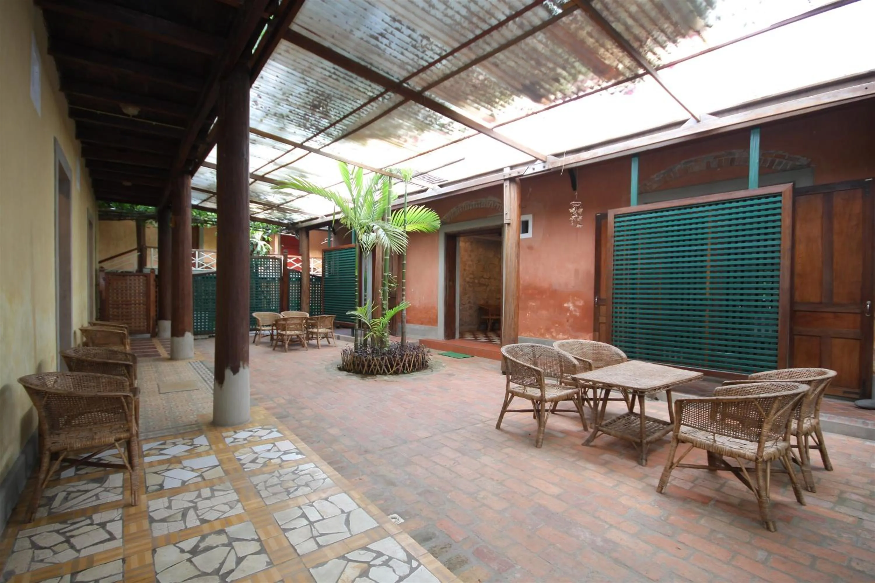 Patio in Sala Prabang Hotel