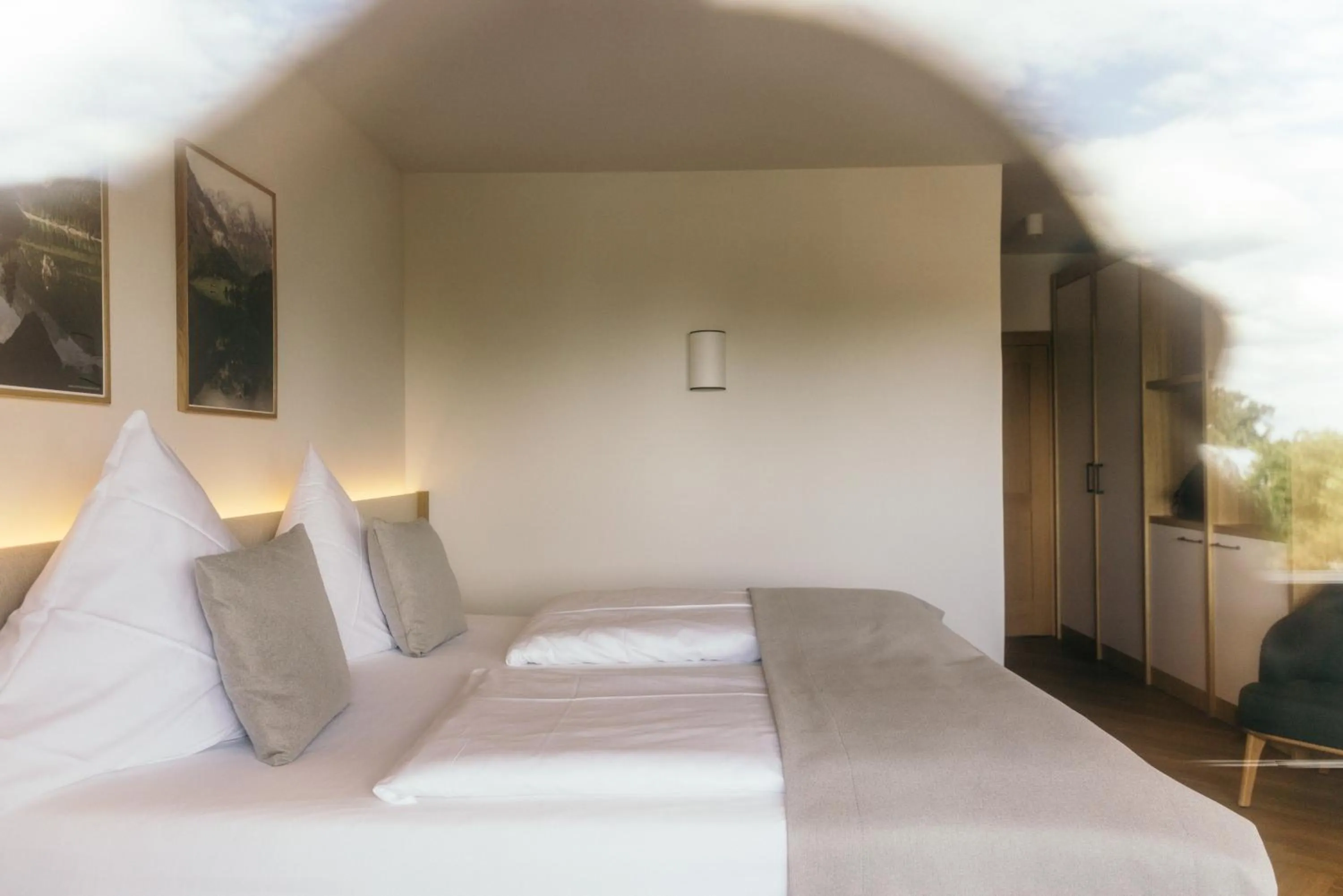 Bed in Garden Hotel Reinhart