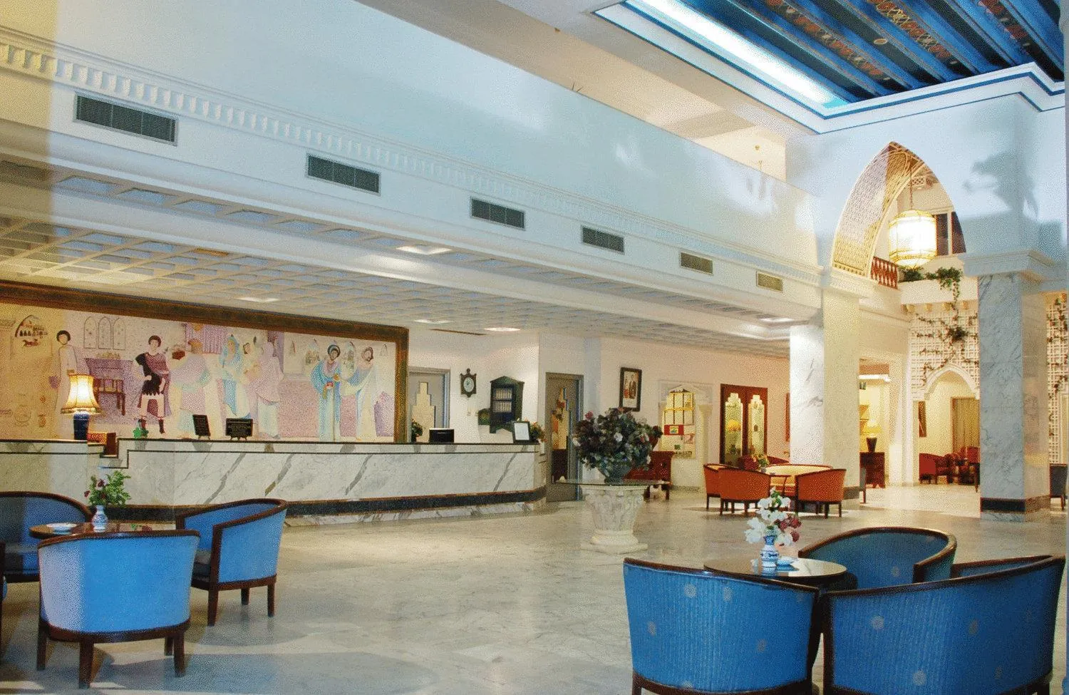Lobby or reception in Hotel Byzance