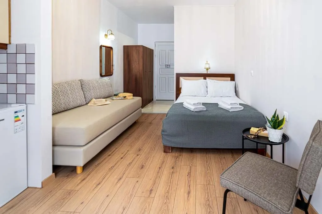 Photo of the whole room, Bed in Troulis Seaside