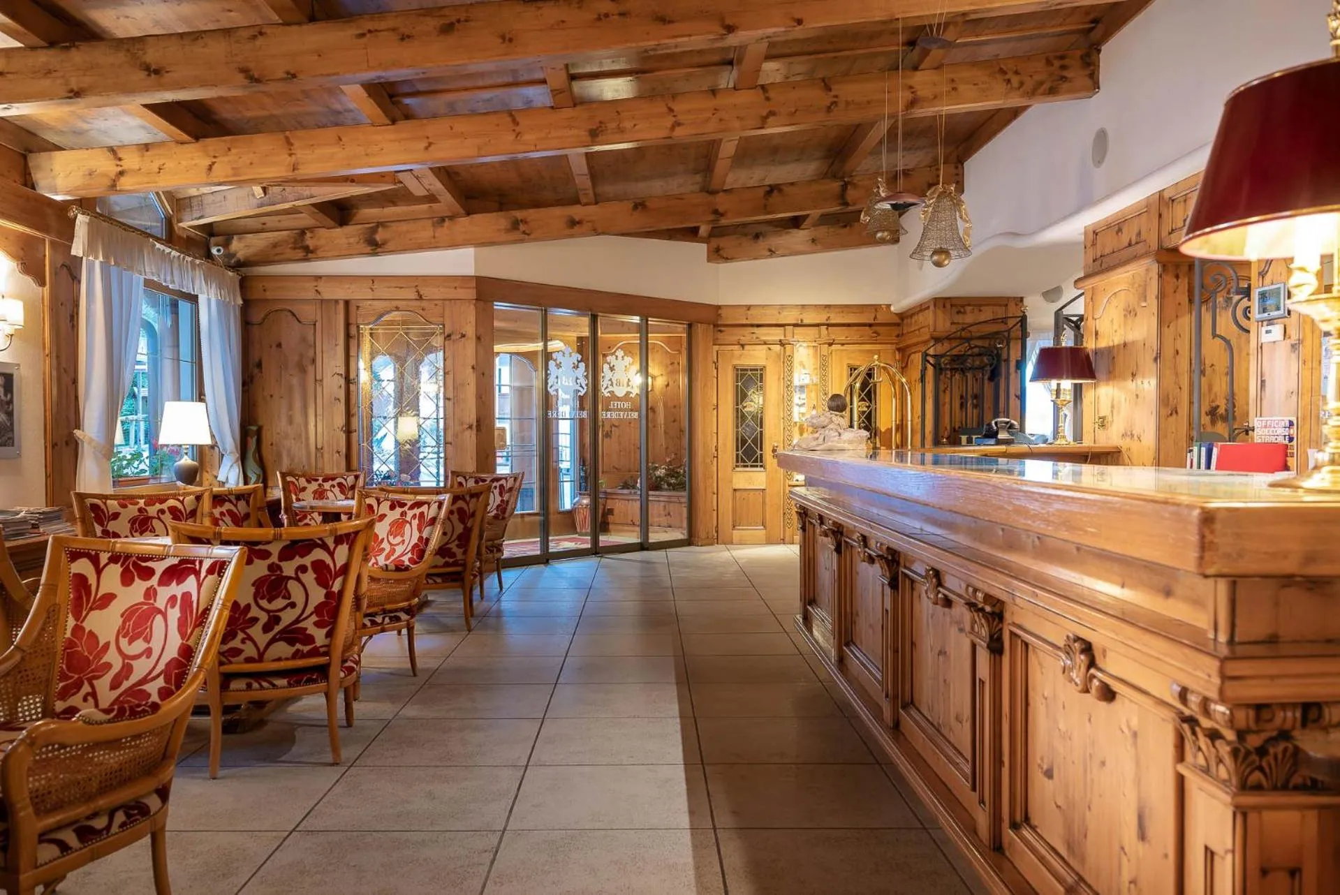 Lobby or reception in Hotel Belvedere