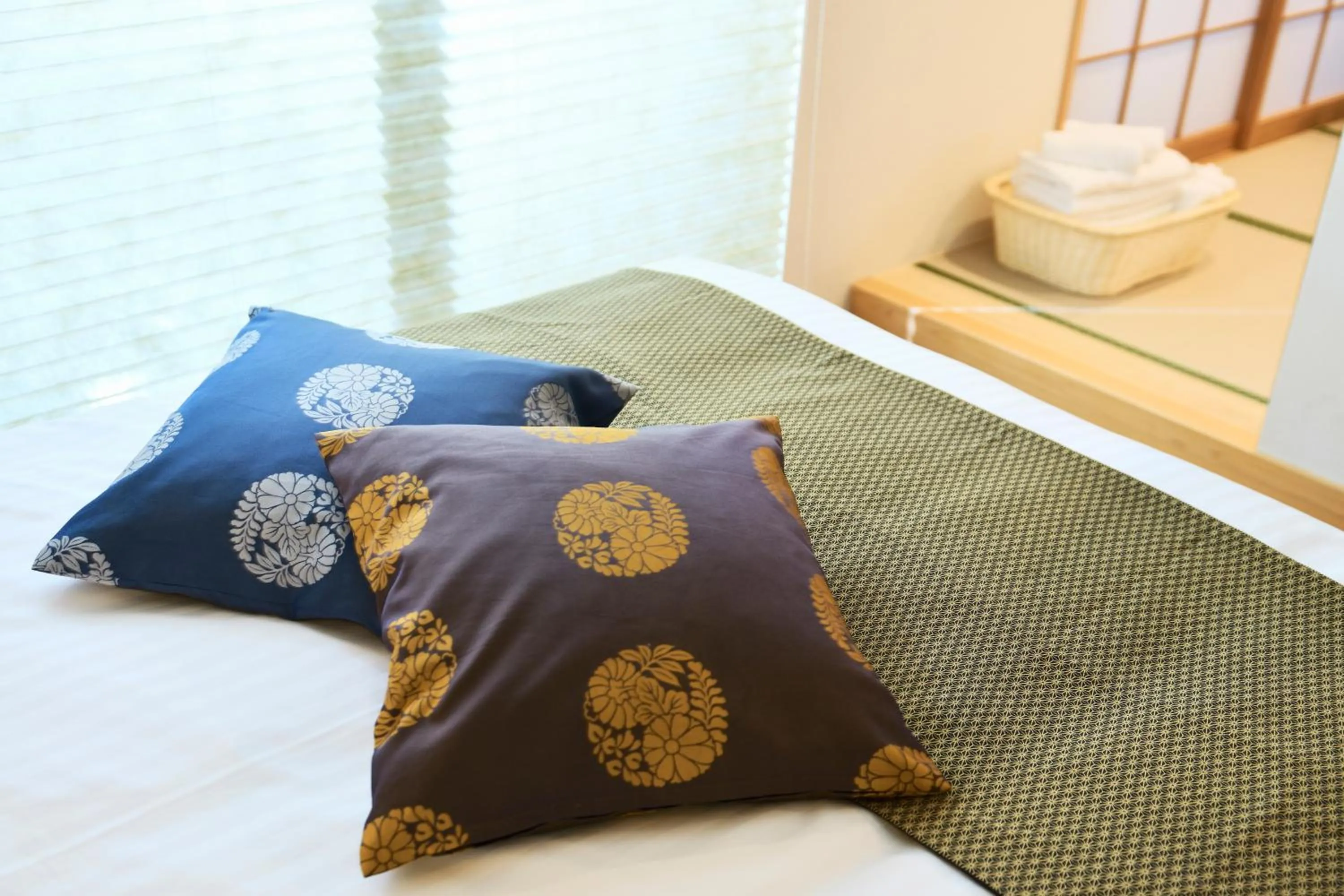 Decorative detail, Bed in Hotel Mondonce Kyoto Gojo