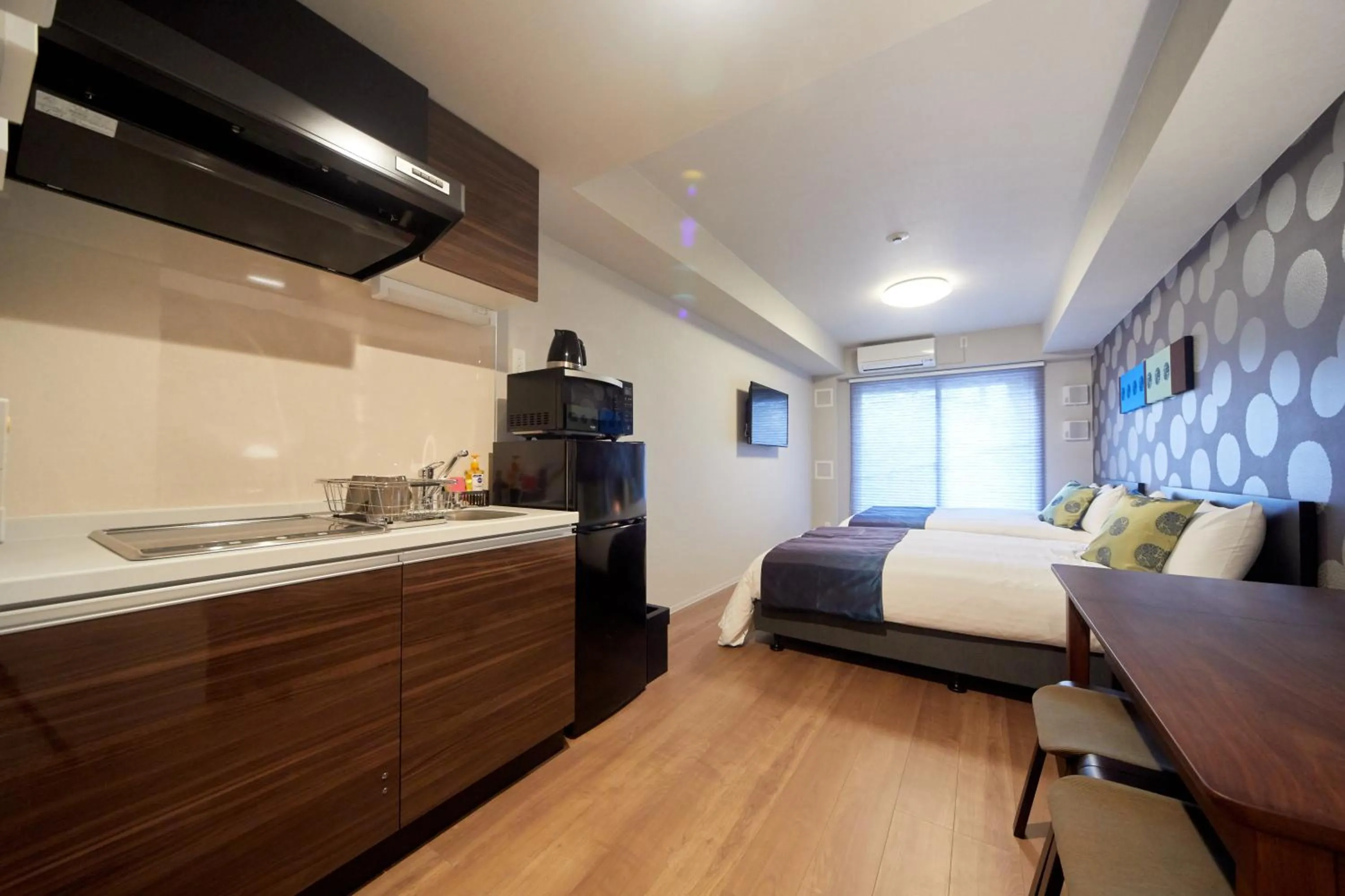 Photo of the whole room, Bed in Hotel Mondonce Kyoto Gojo