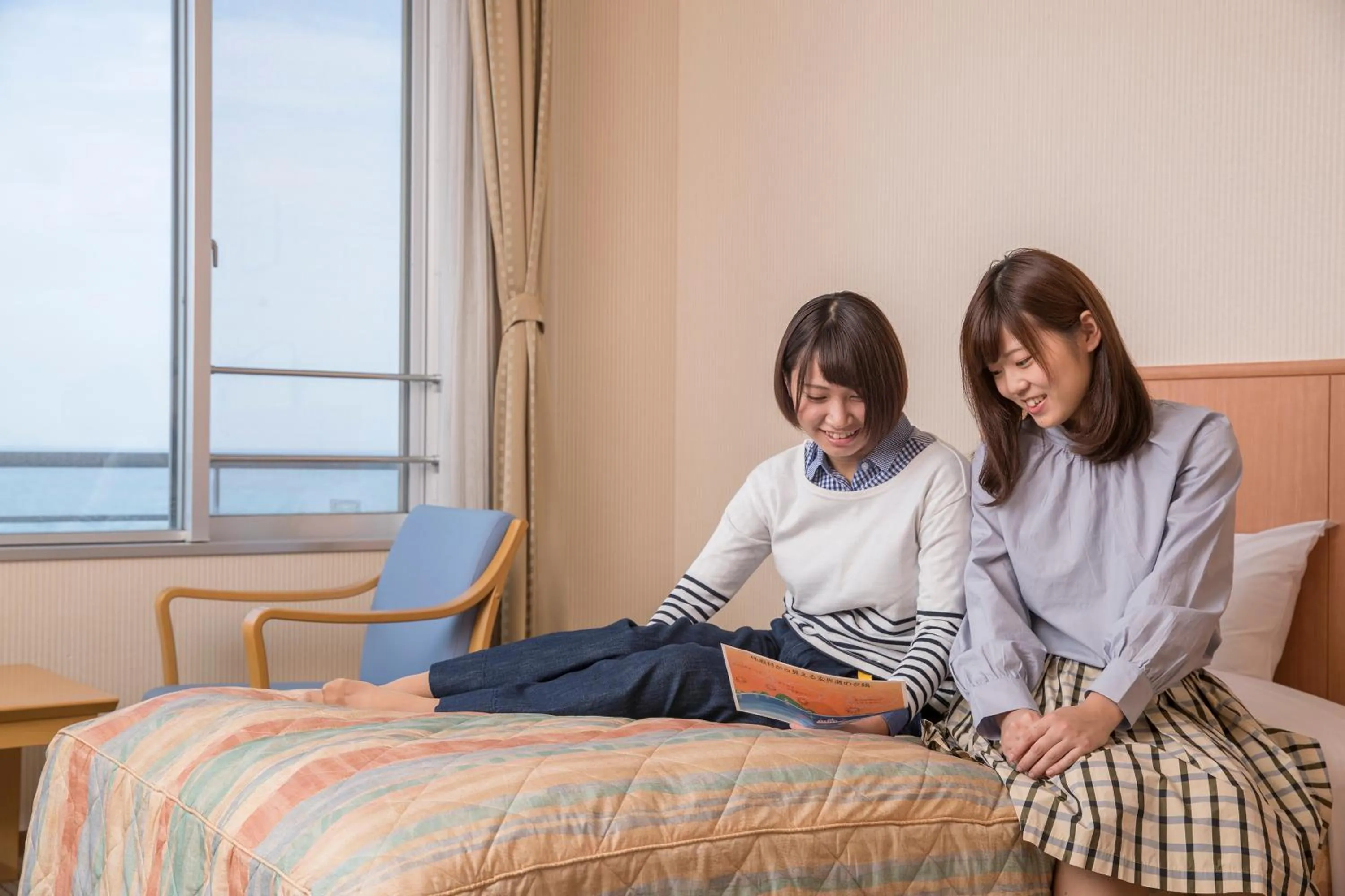 Bed in Kyukamura Shikanoshima