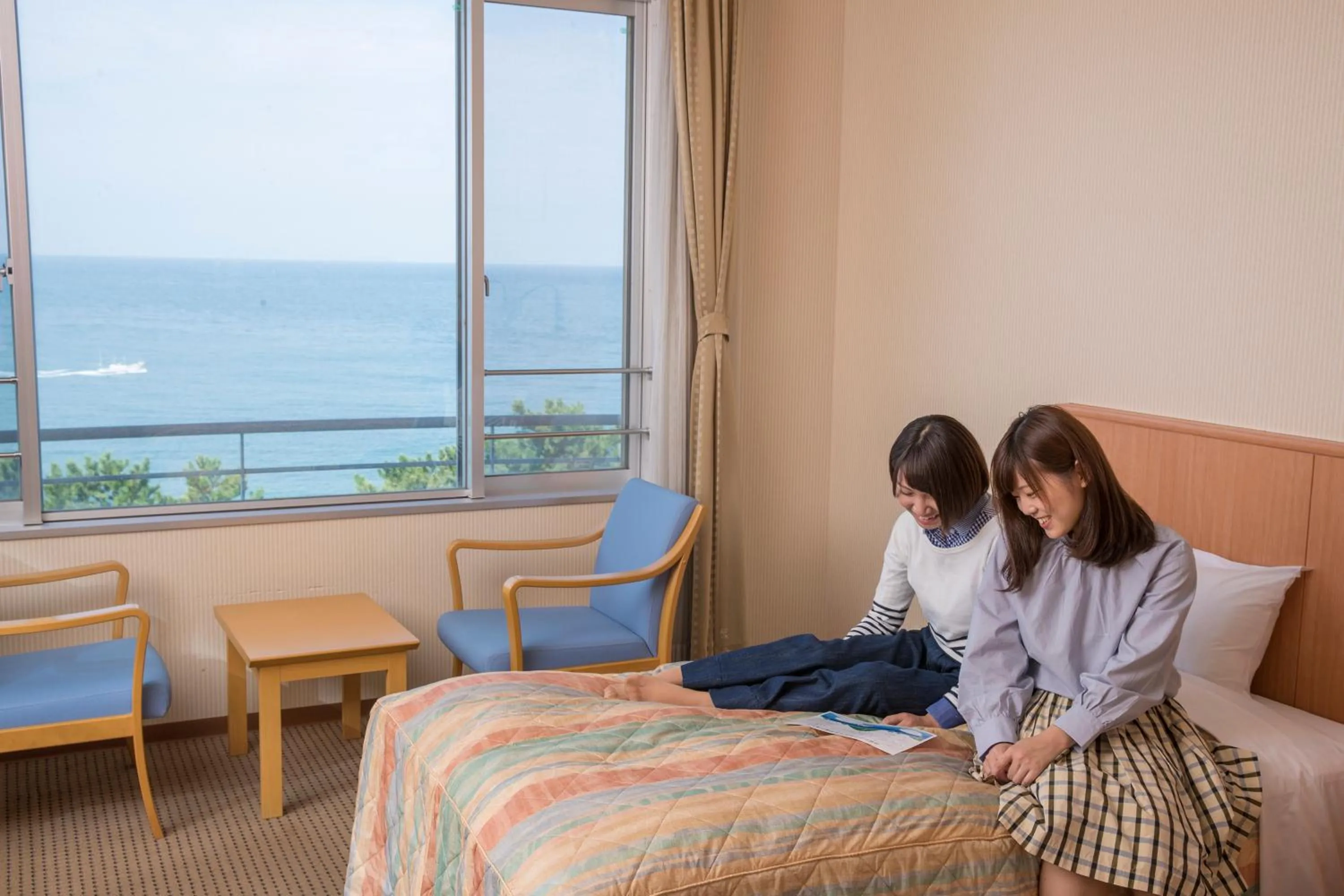 Bed in Kyukamura Shikanoshima