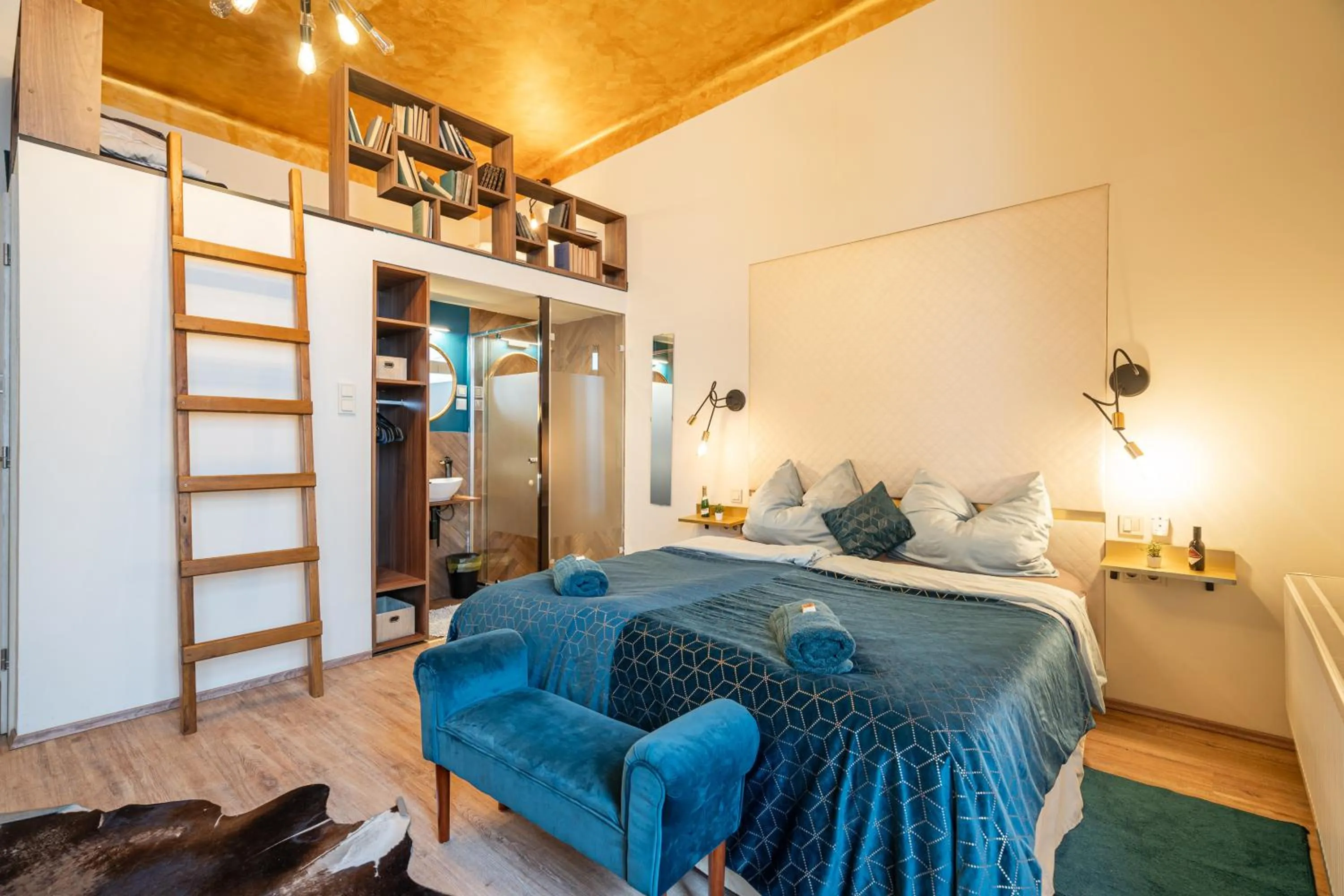 Bedroom, Bed in Park&Art Boutique Suites