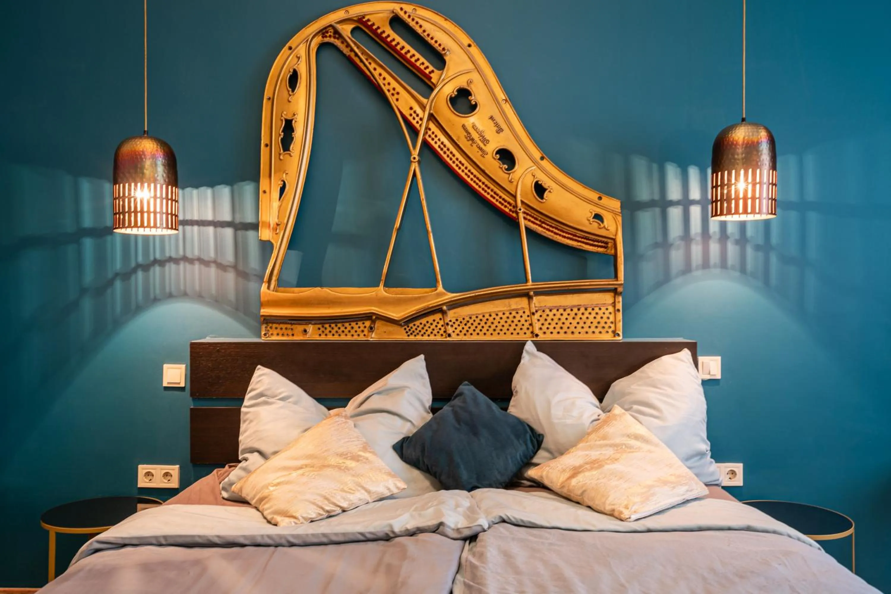 Bedroom, Bed in Park&Art Boutique Suites