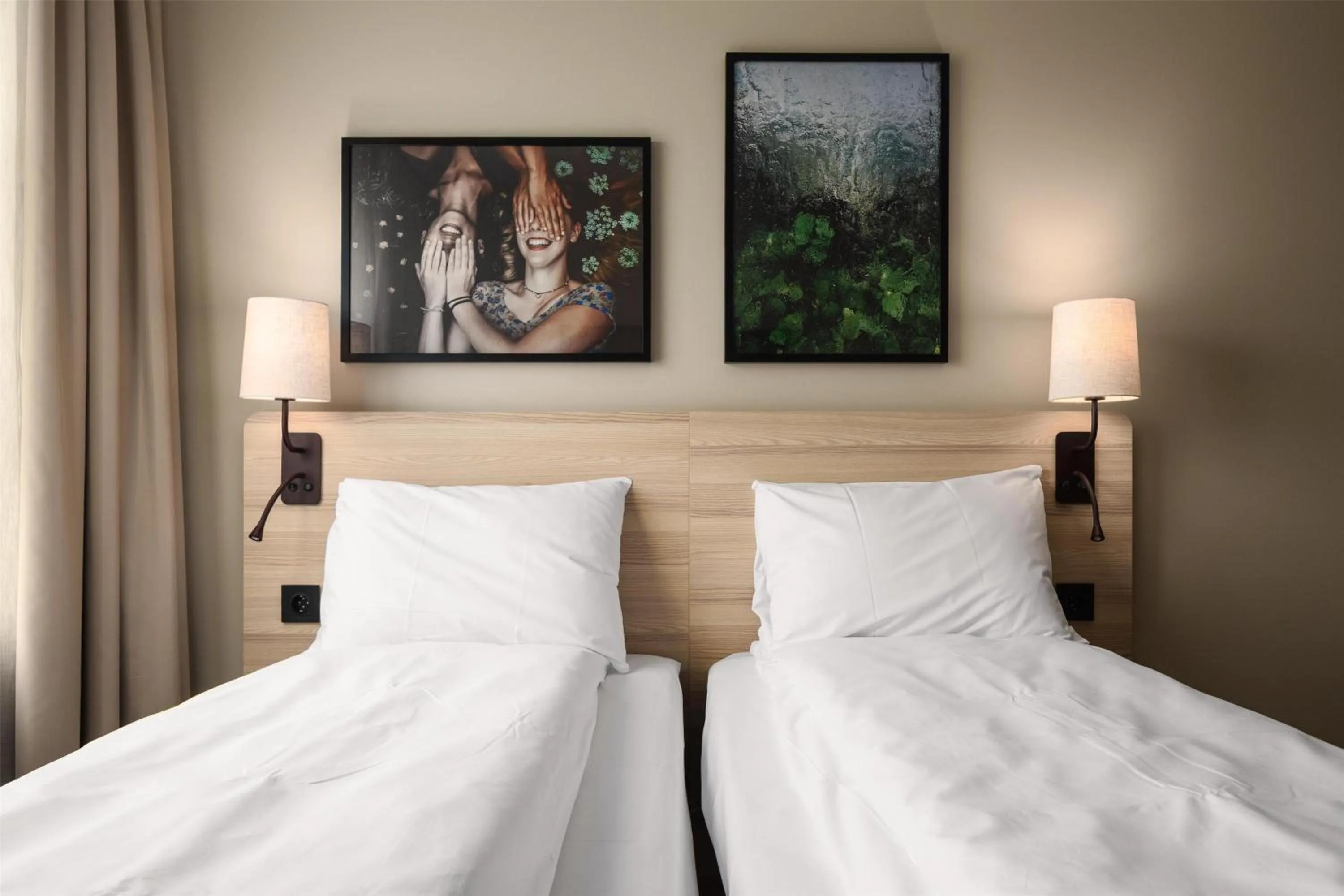 Bedroom, Bed in Scandic Gardermoen