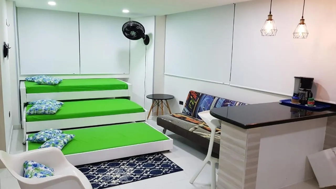 Bed in Apartamento Vista al Mar Cartagena