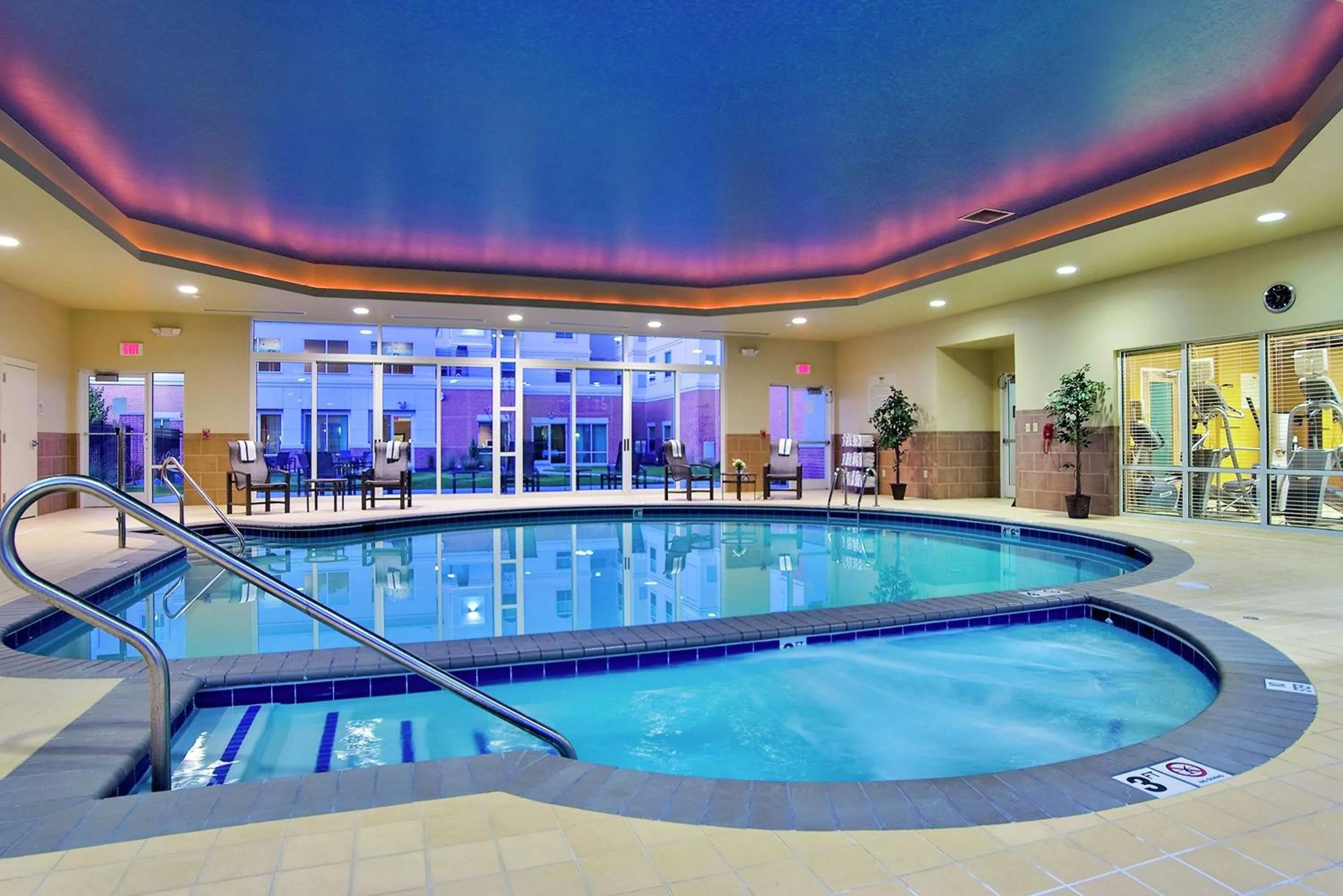 Pool view in Homewood Suites by Hilton Virginia Beach