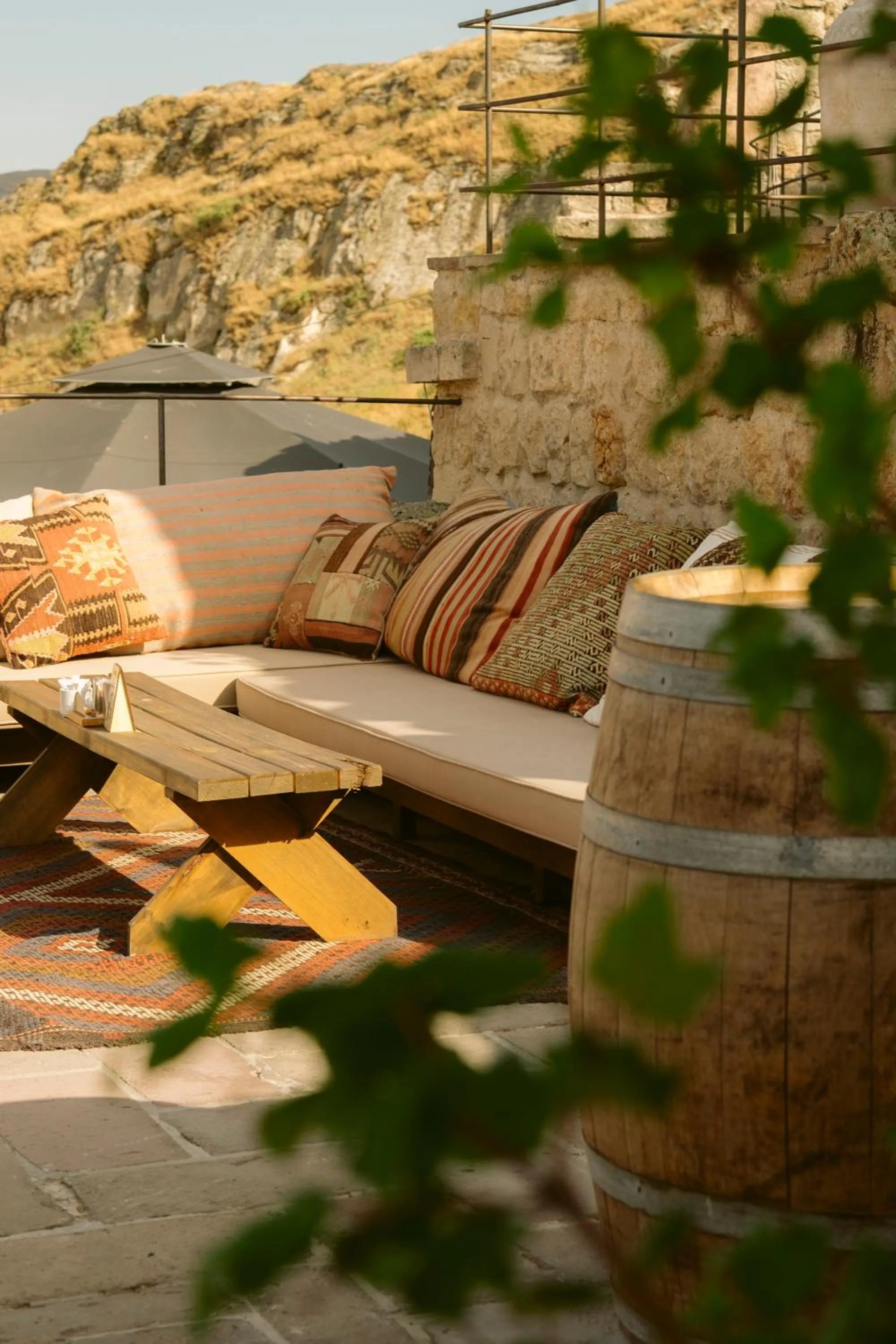 Seating area in Dere Suites Cappadocia
