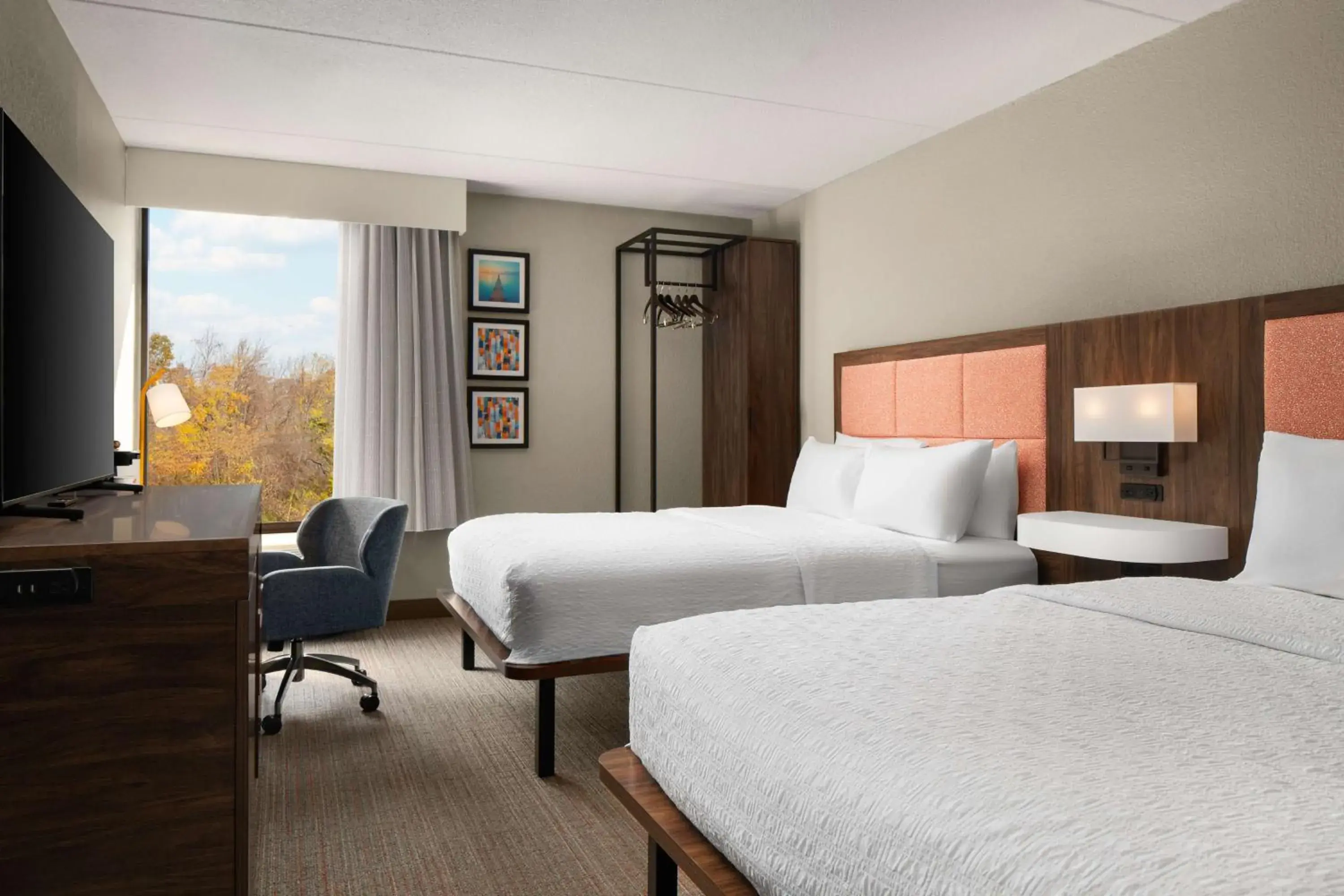 Double Room with Two Double Beds - Non-Smoking in Hampton Inn Norfolk/Virginia Beach Double Room with Two Double Beds - Non-Smoking in Hampton Inn Norfolk/Virginia Beach