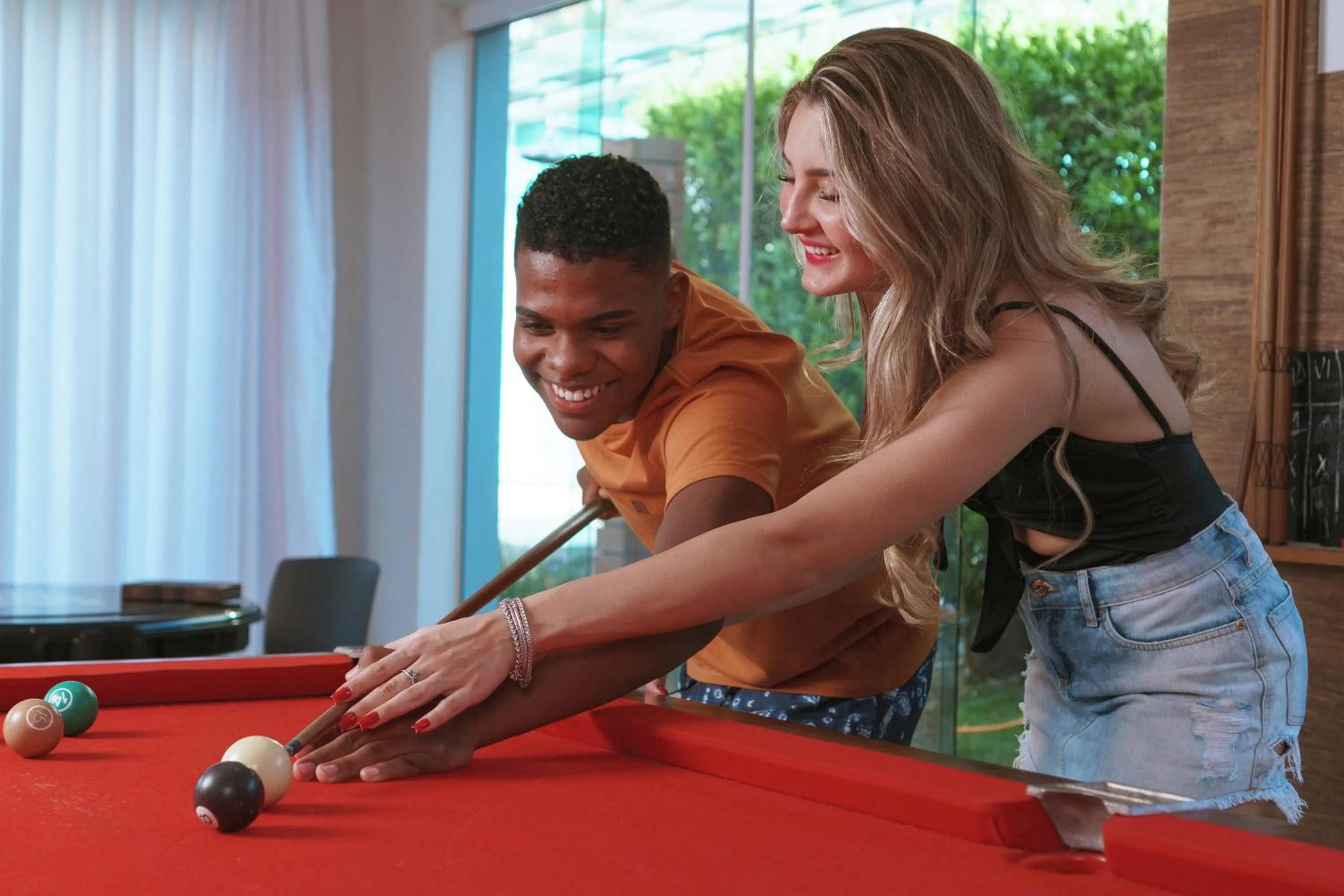 People in Escarpas Eco Village