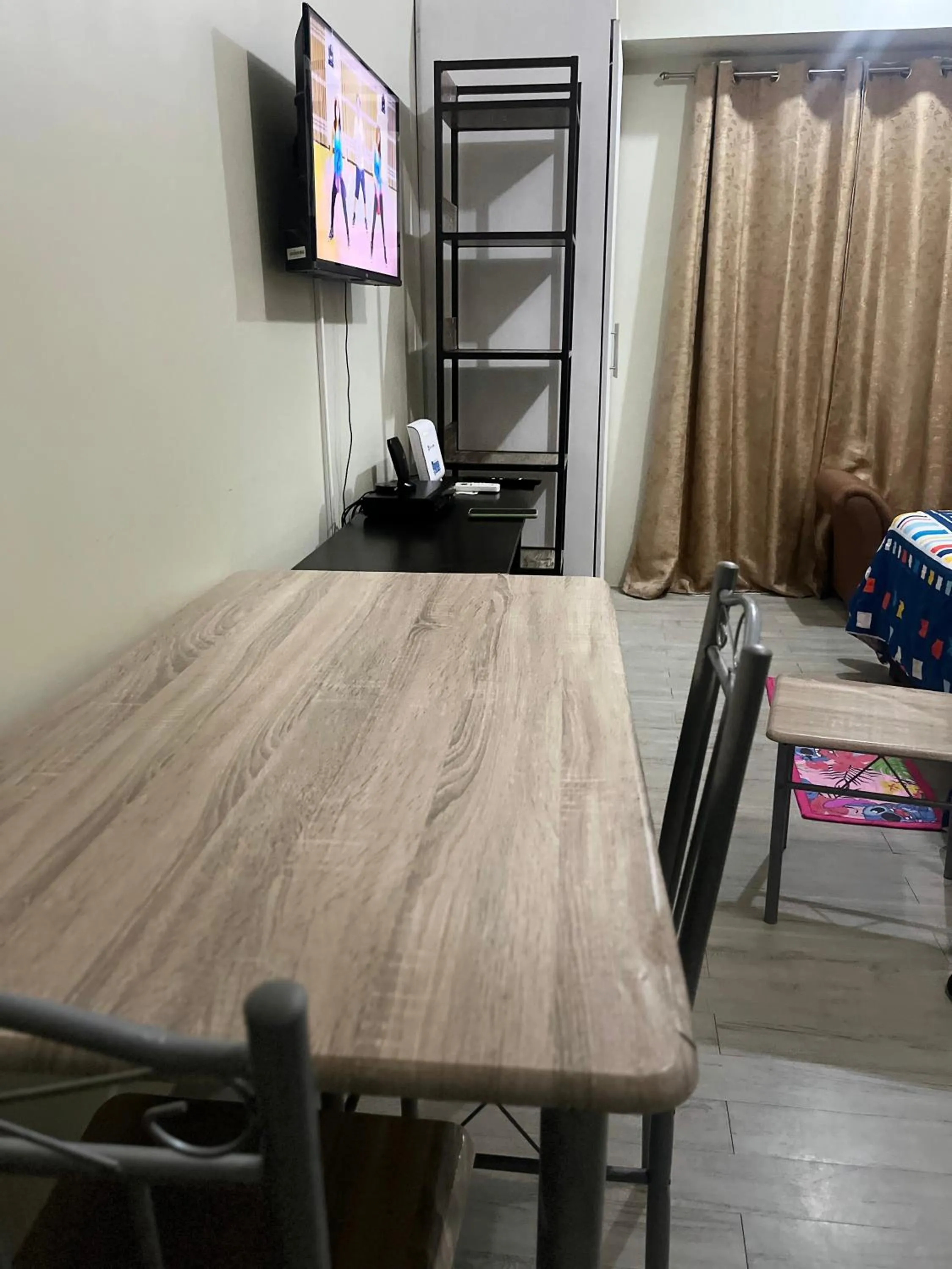 Dining area in Staycation condo with pool near SM Tungko, Bulacan