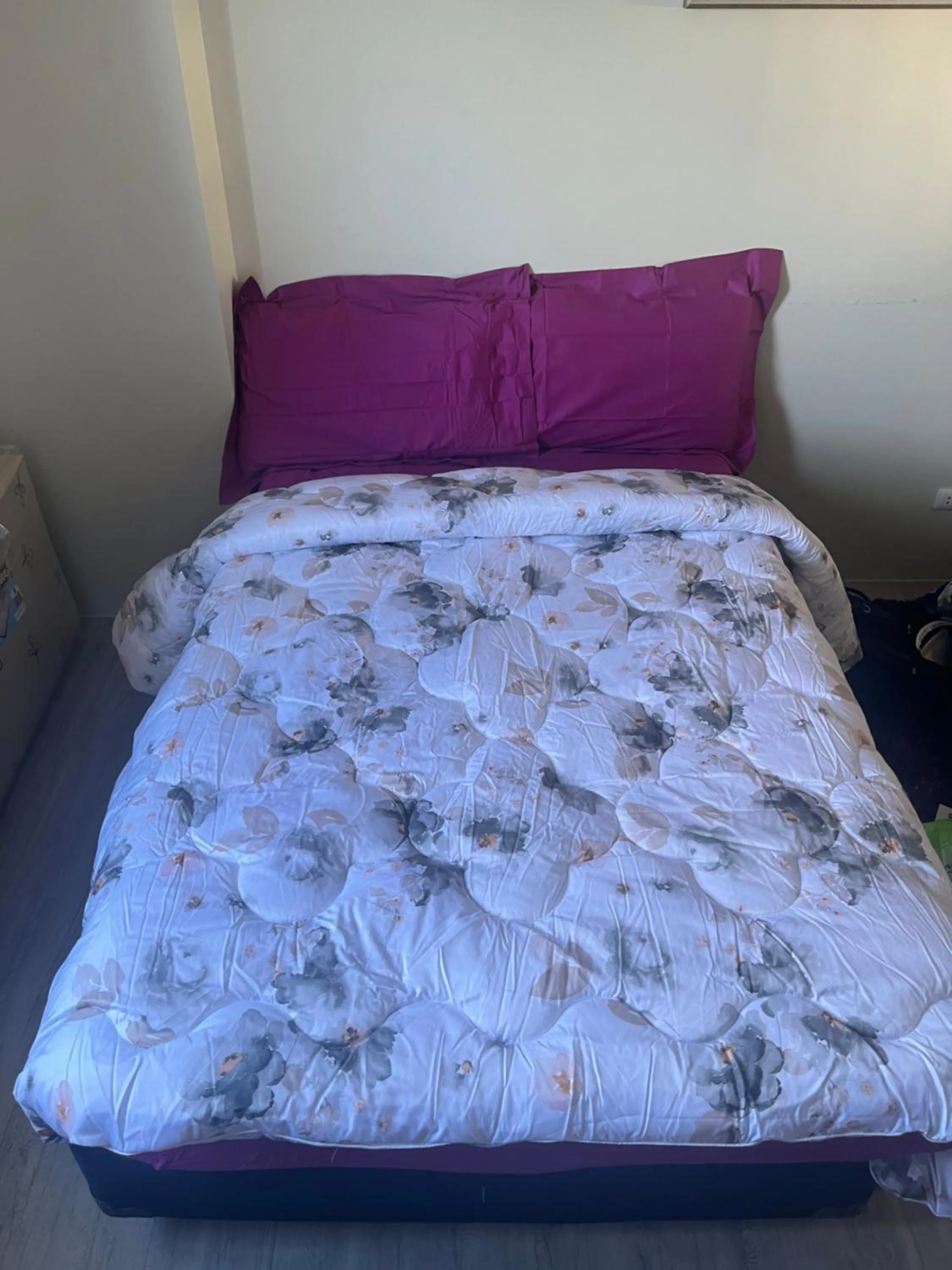 Bed in Staycation condo with pool near SM Tungko, Bulacan