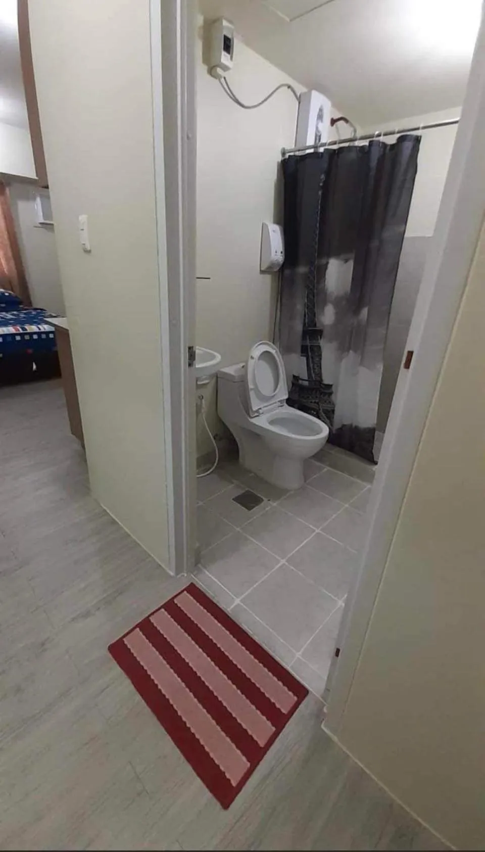 Toilet in Staycation condo with pool near SM Tungko, Bulacan