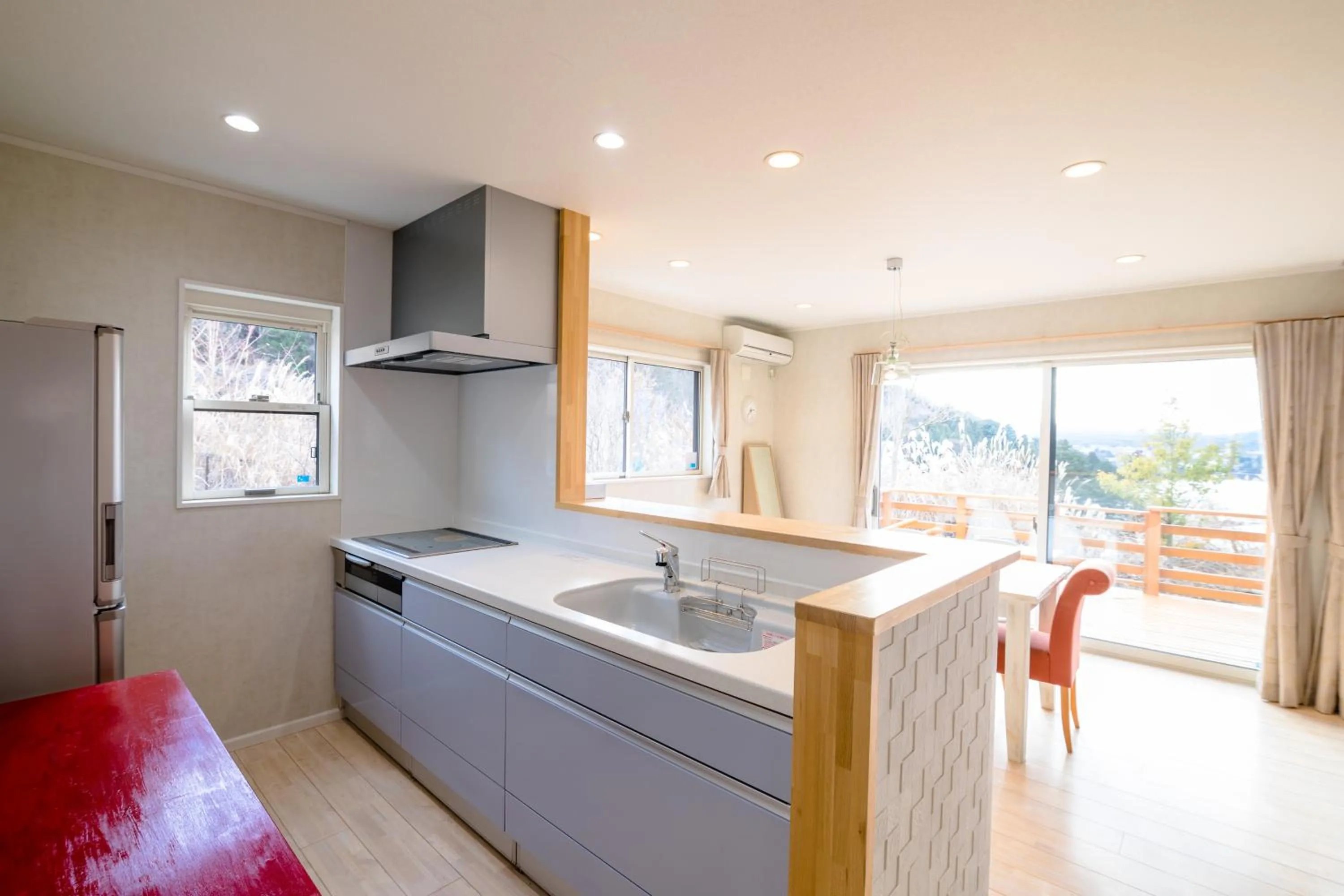 Kitchen or kitchenette in tocoro. Mt. Fuji Mutsuki