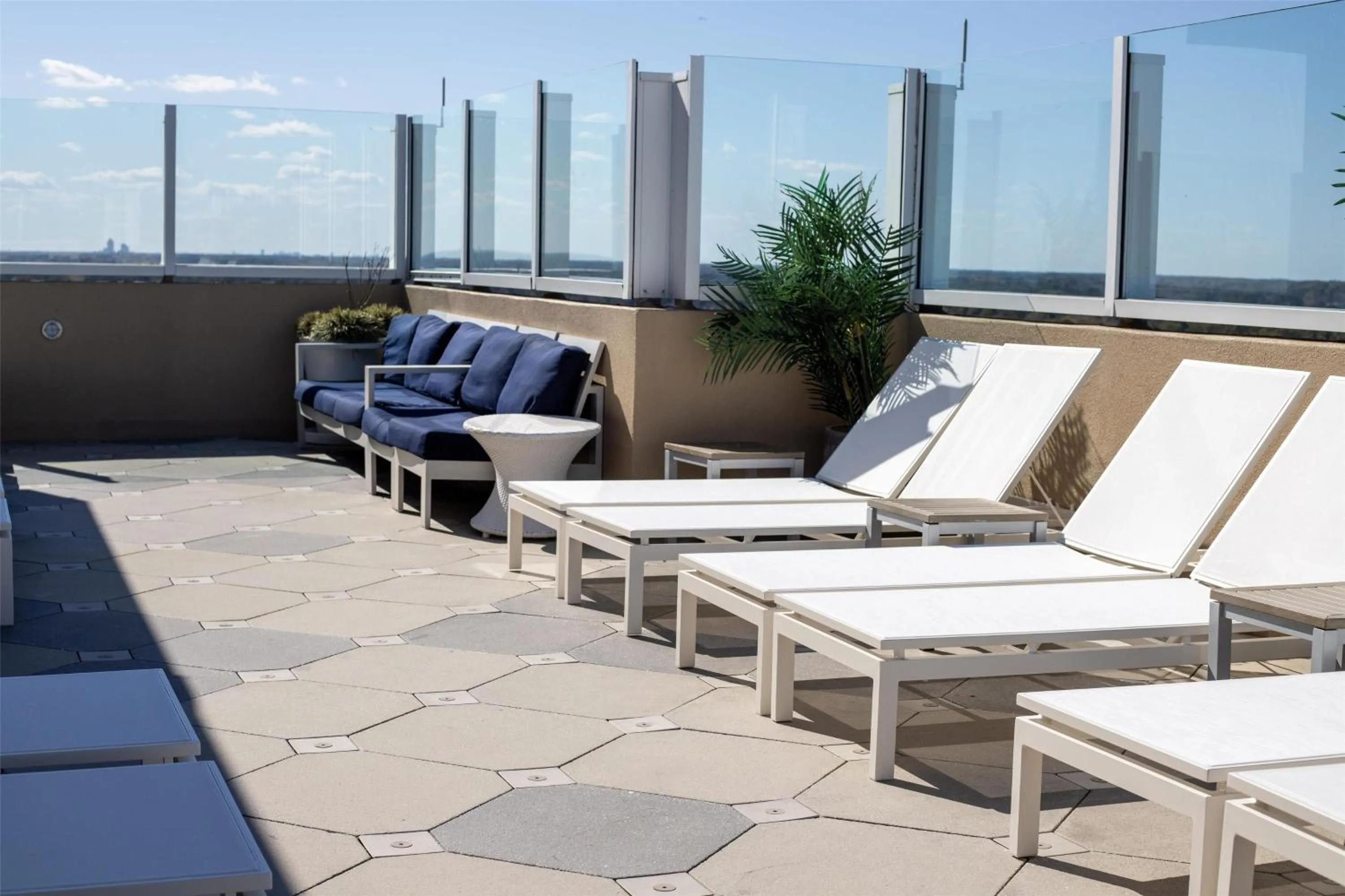 Pool view in Hilton Virginia Beach Oceanfront