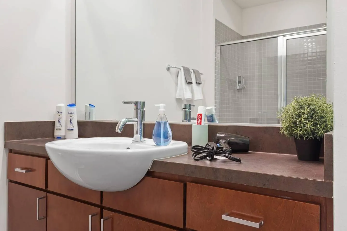 Bathroom in Trifecta City Loft Uptown CLT Superhost