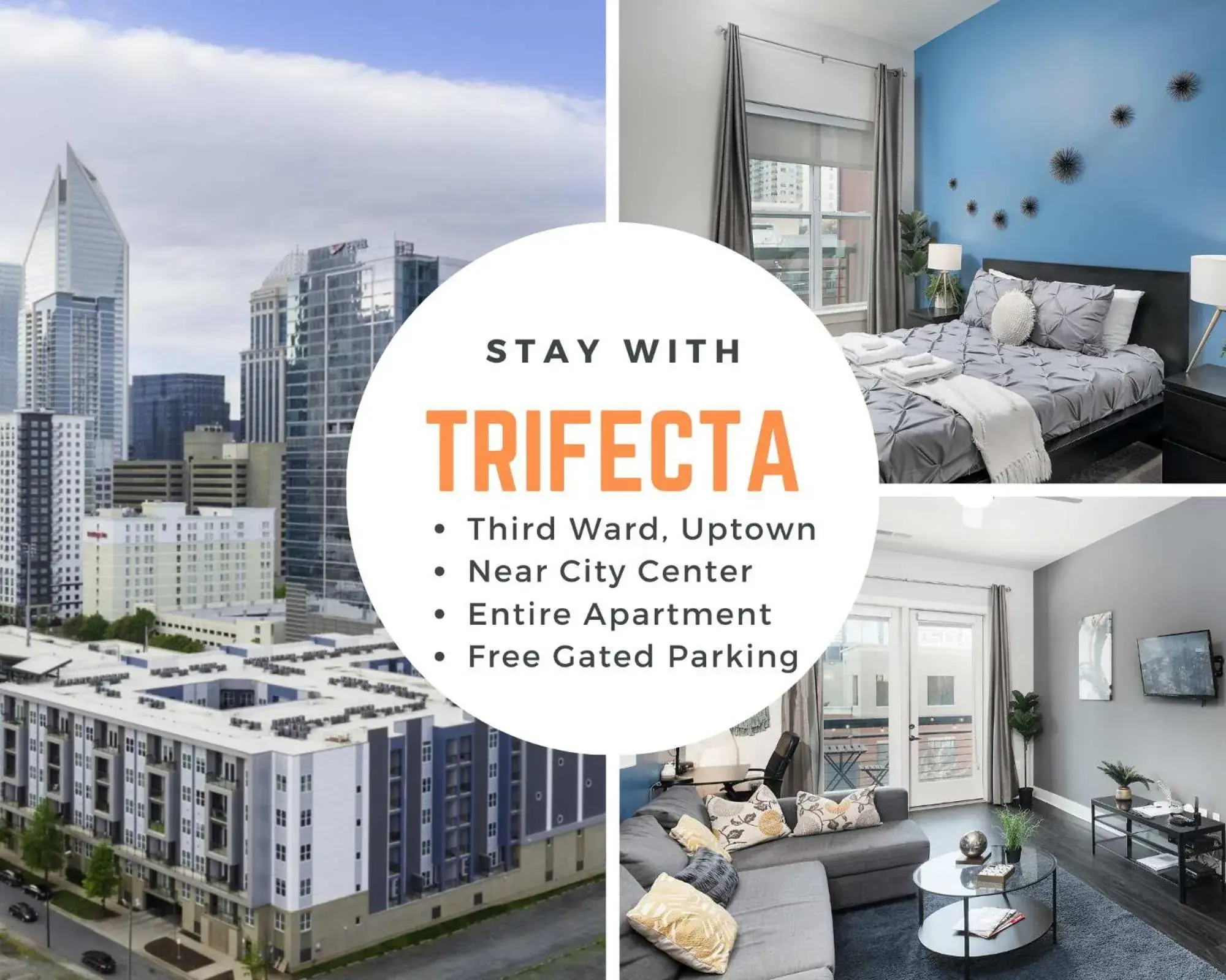 Trifecta Luxury Serviced Apartment in Uptown CLT Trifecta Luxury Serviced Apartment in Uptown CLT