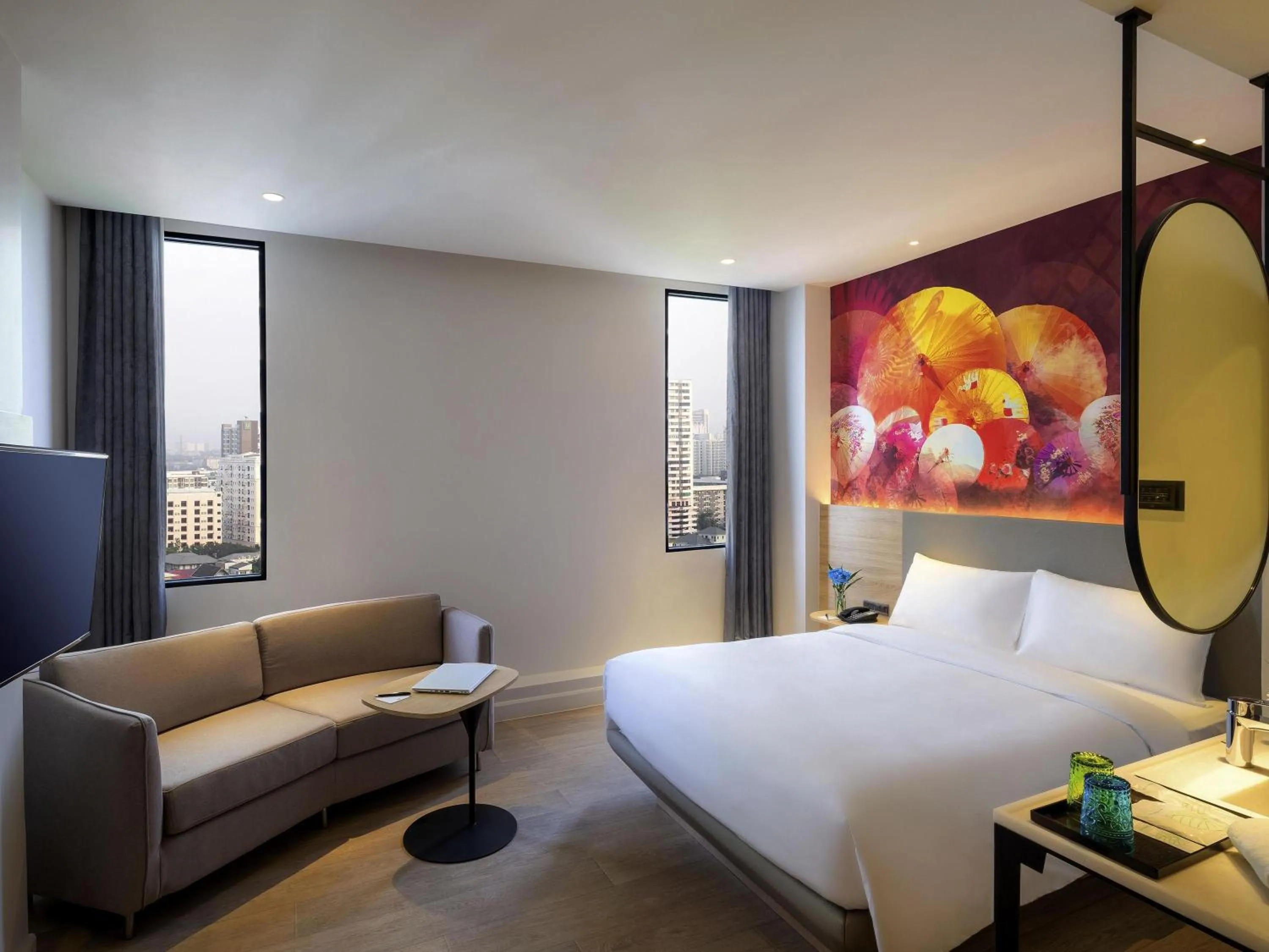 Bedroom, Bed in ibis Styles Bangkok Ratchada