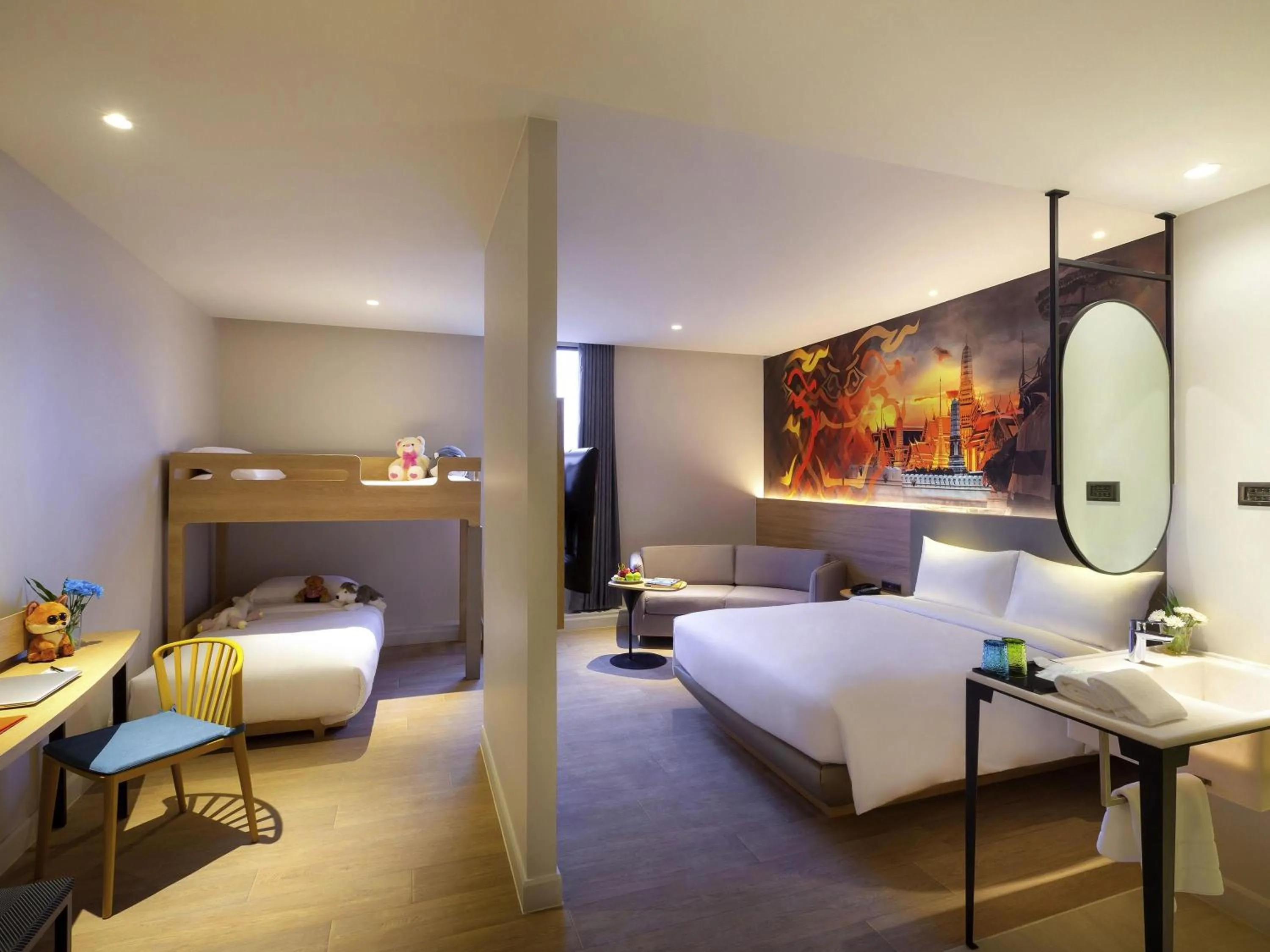 Property building, Bed in ibis Styles Bangkok Ratchada