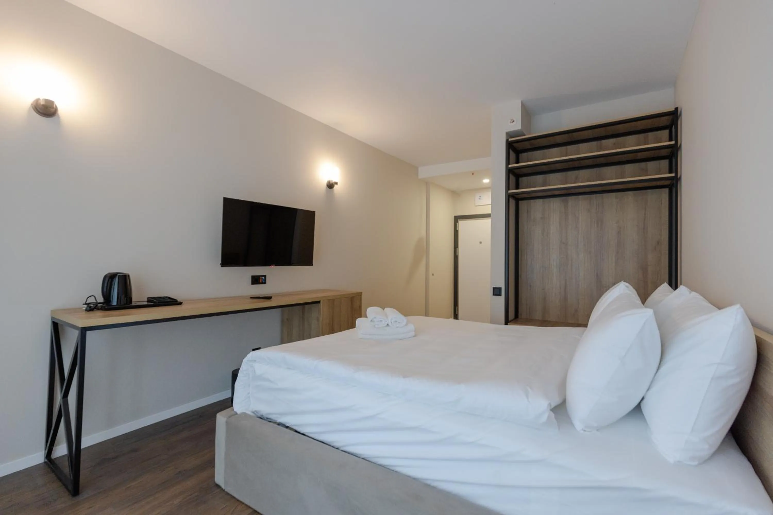 Bed in Aqua Batumi Hotel & Apartments