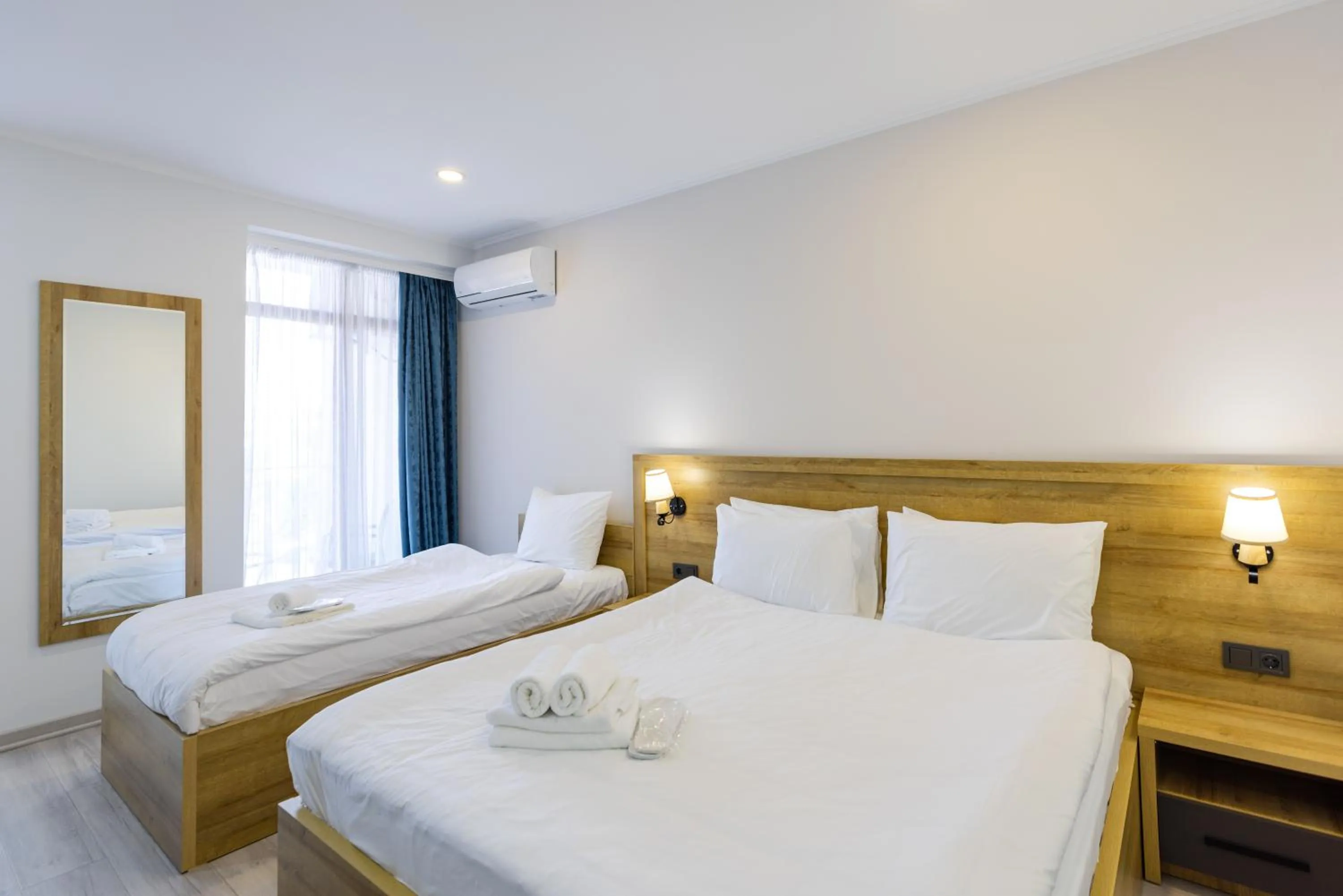 Bed in Aqua Batumi Hotel & Apartments