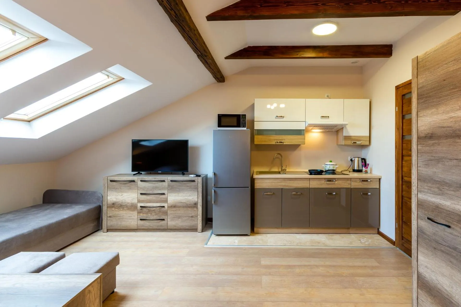 Kitchen or kitchenette in Apartamenty Galicja