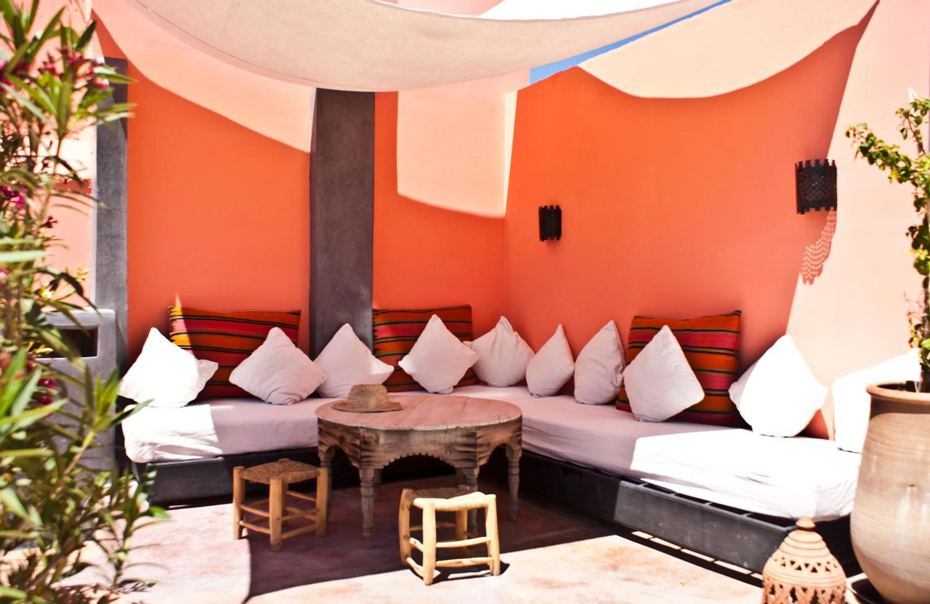 Balcony/Terrace, Bed in Riad Safa