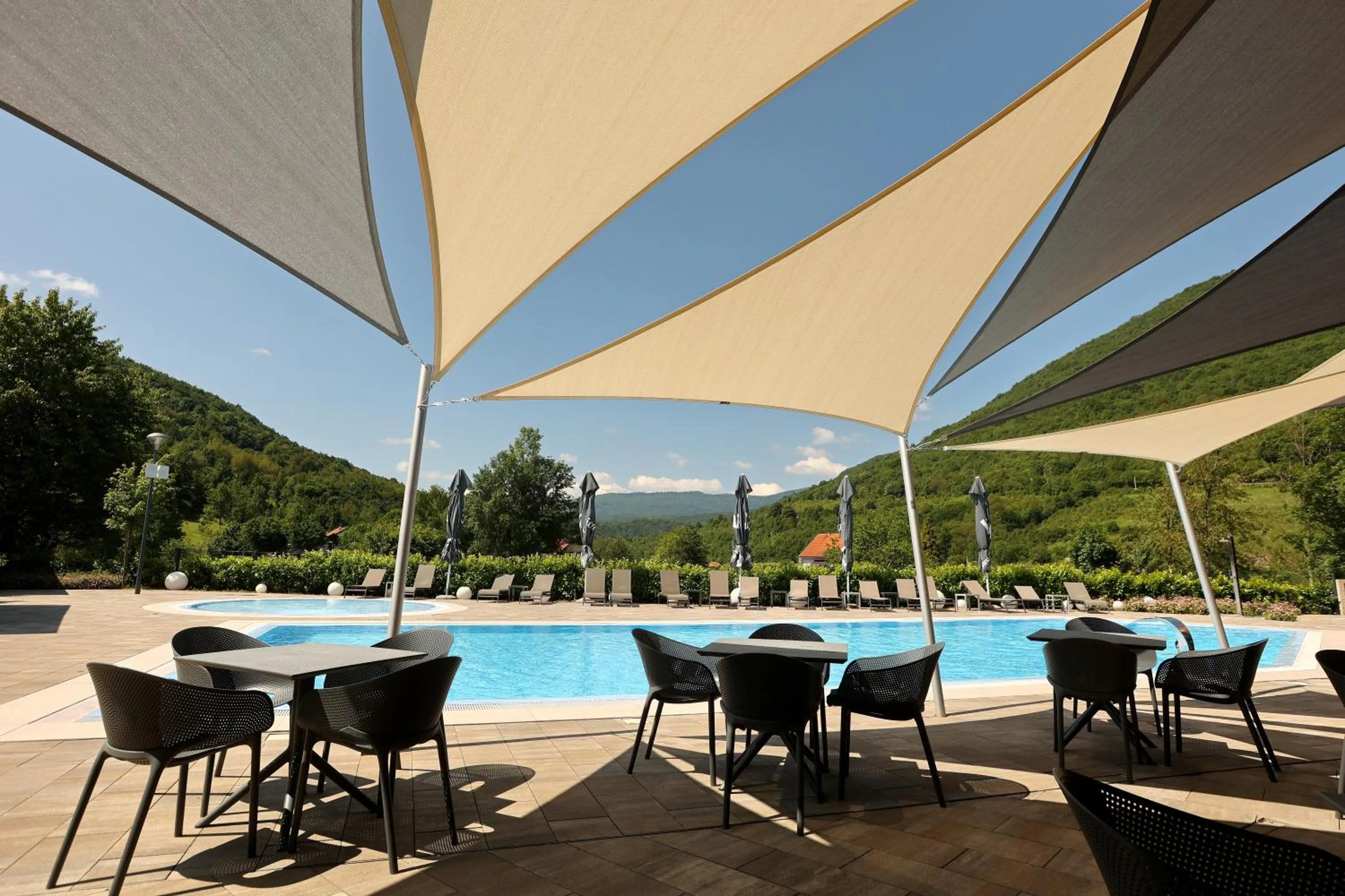 Swimming pool in Mobile Homes Camping Plitvice