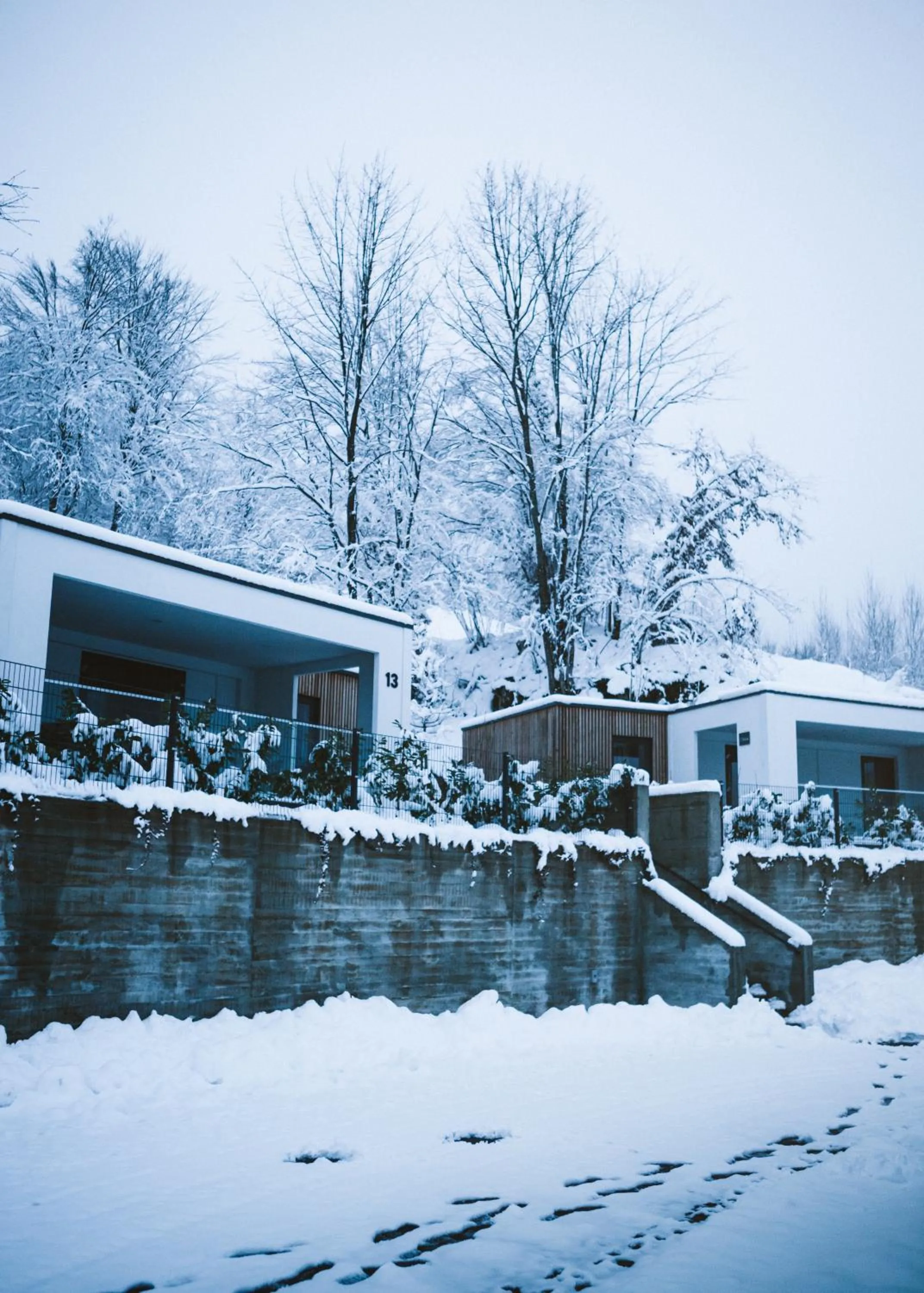 Winter in Mobile Homes Camping Plitvice