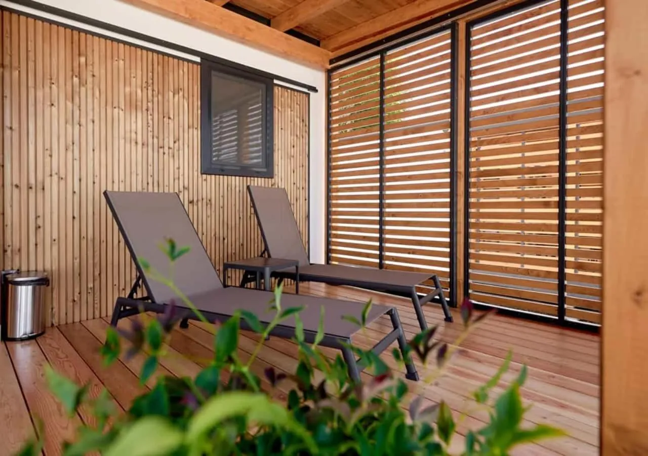 Patio in Mobile Homes Camping Plitvice