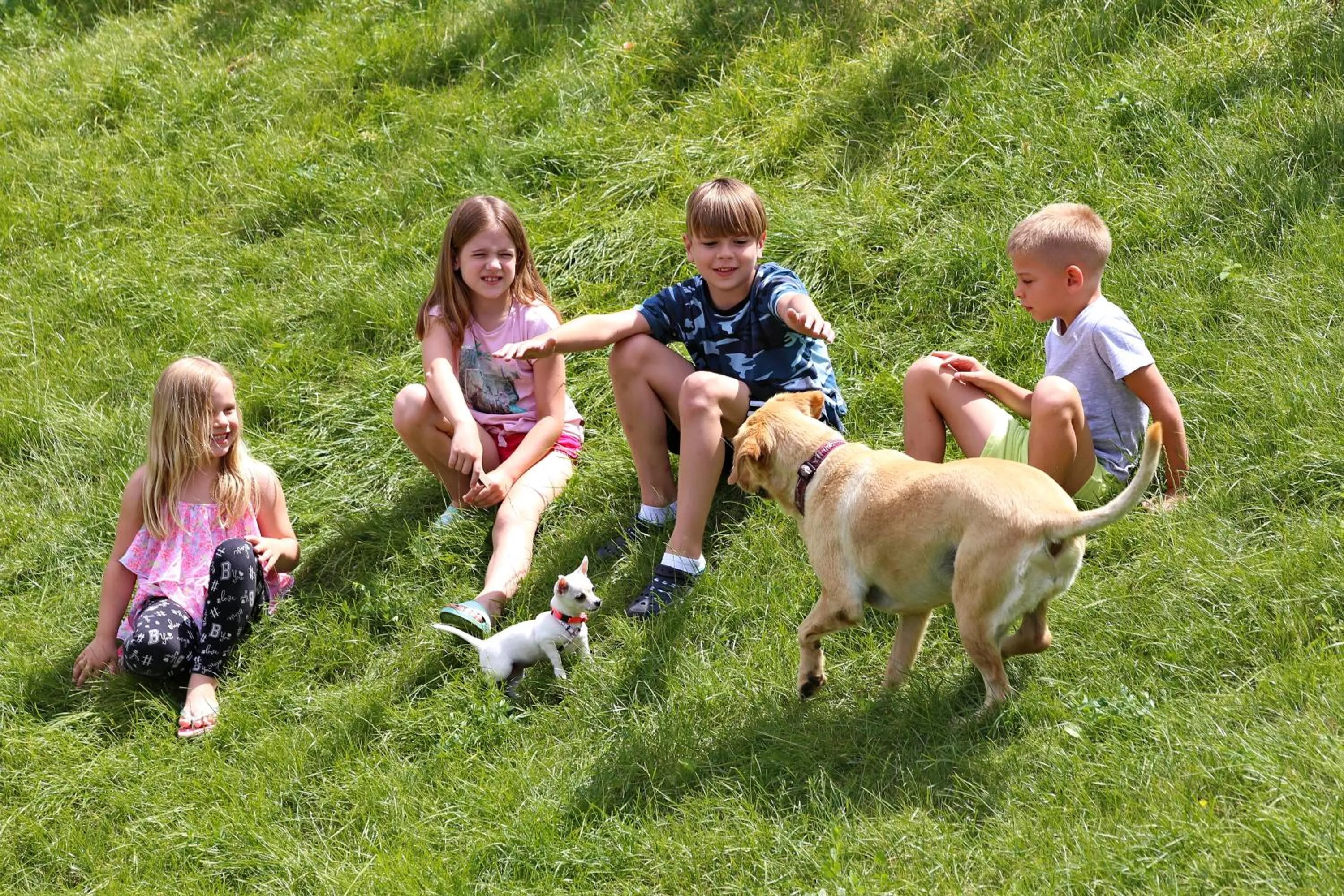 children in Mobile Homes Camping Plitvice